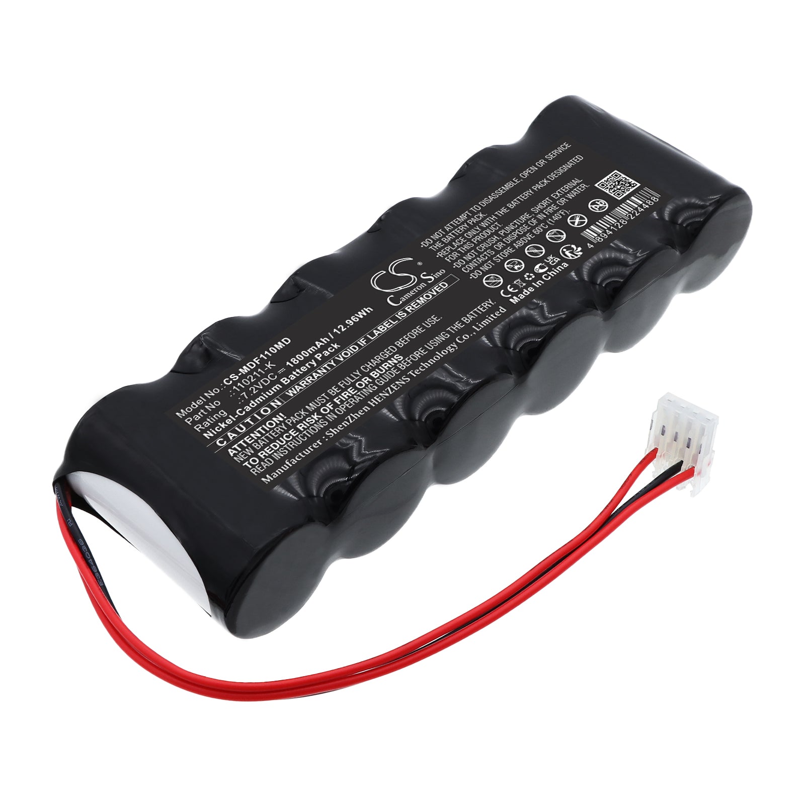 7.2V, Ni-CD, 1800mAh, Battery fits Medfusion Infusor 2001, Infusor 2010 Pump, 12.96Wh Medical Cameron Sino Technology Limited