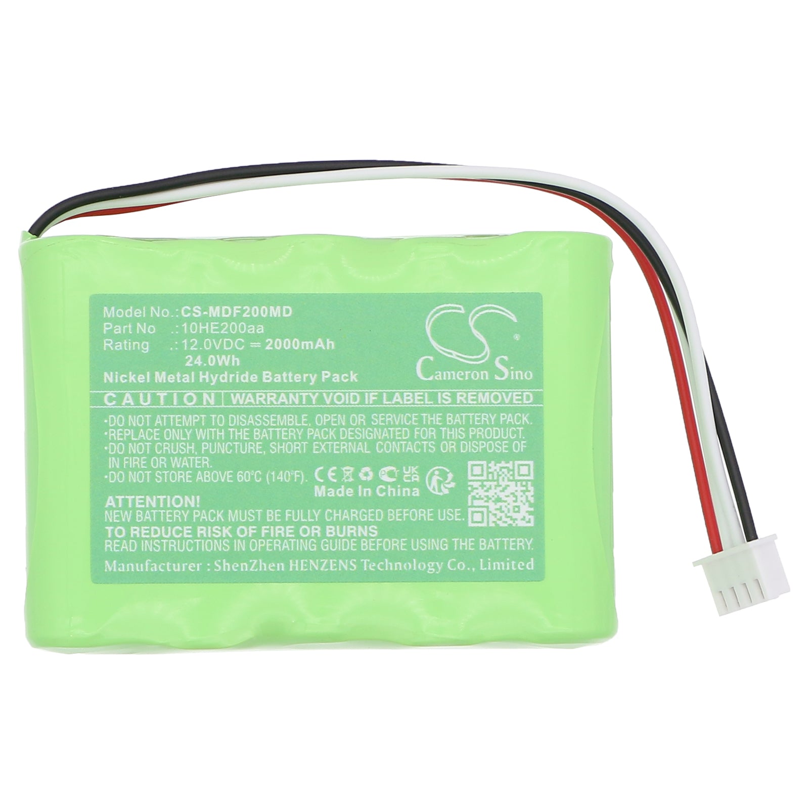 12V, Ni-MH, 2000mAh, Battery fits Medifosion DAIWHA DI-2000, DI-2000, 24Wh Medical Cameron Sino Technology Limited