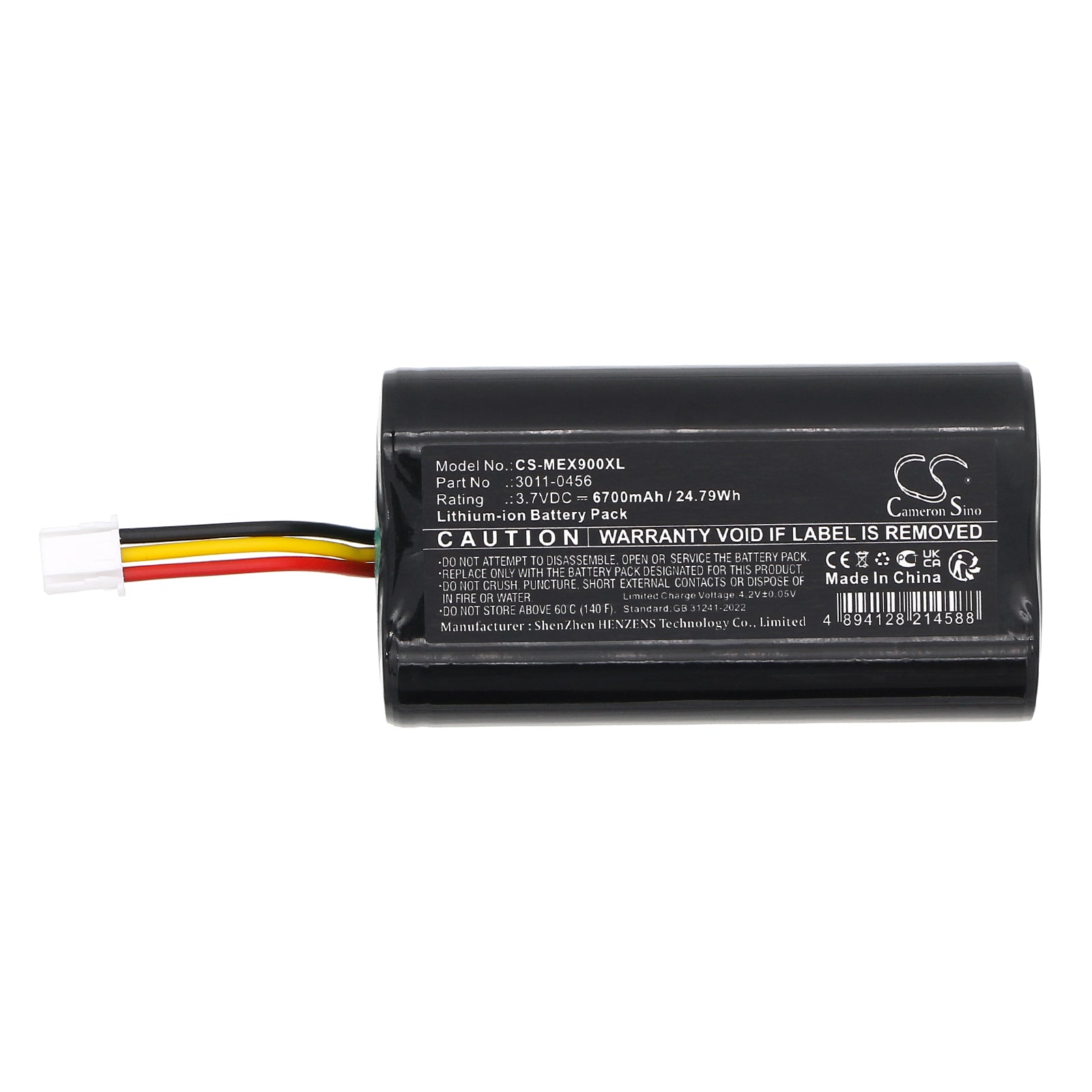 3.7V, Li-ion, 6700mAh, Battery fits Minelab ELITE detectors, Equinox 700, 24.79Wh Equipment, Survey, Test Cameron Sino Technology Limited