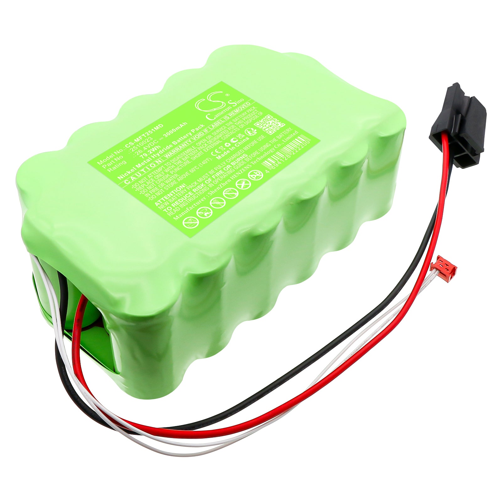 26.4V, Ni-MH, 3000mAh, Battery fits Molift AIR 2510023, Air 300, 79.2Wh Medical Cameron Sino Technology Limited