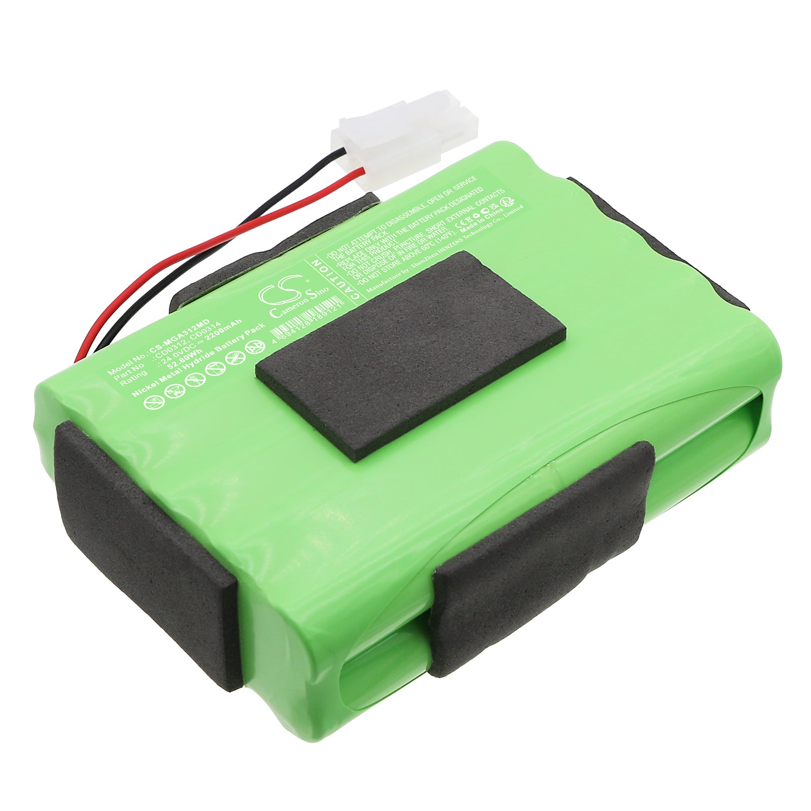 Ni-MH, Medical Battery fits Mangar Airflo 24 Low Pressure Air Com, 24.0V, 2200mAh Medical Cameron Sino Technology Limited