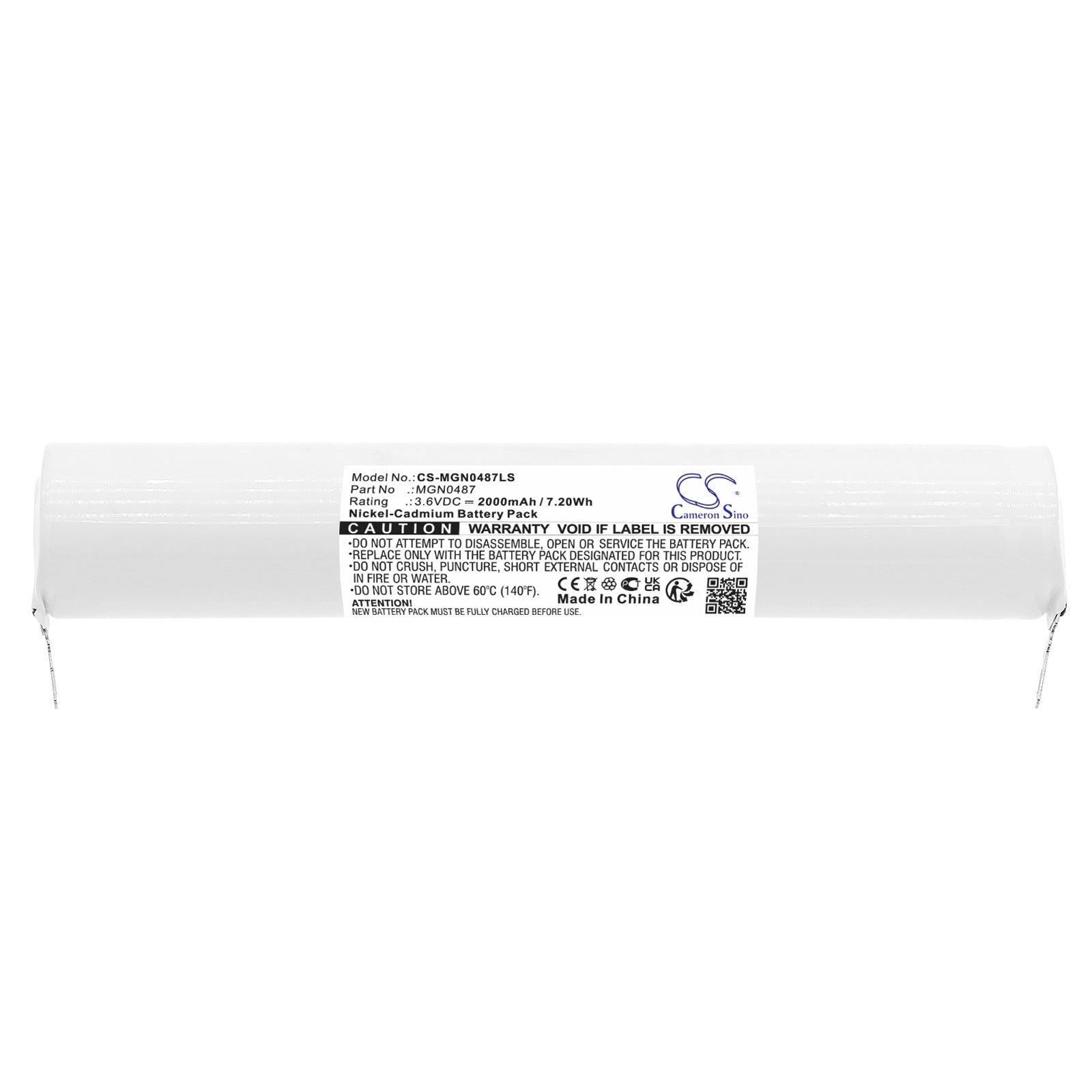 Ni-CD, Emergency Lighting Battery fits Schneider 134896, 186002, 3.6V, 2000mAh Emergency Lighting Cameron Sino Technology Limited