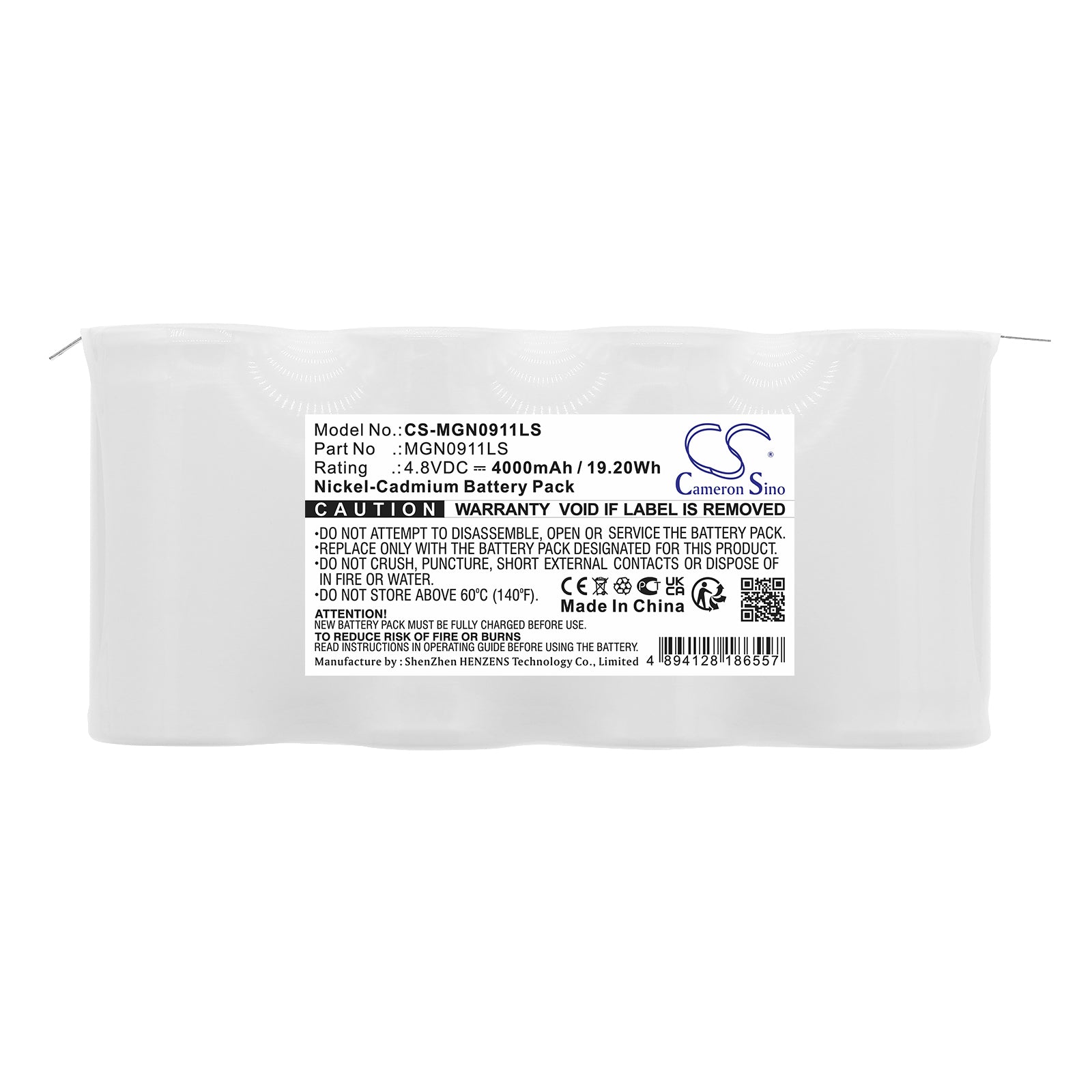 Ni-CD, Emergency Lighting Battery fits Schneider 4dh4.0la3, 4dh4.ot3, 4.8V, 4000mAh Emergency Lighting Cameron Sino Technology Limited