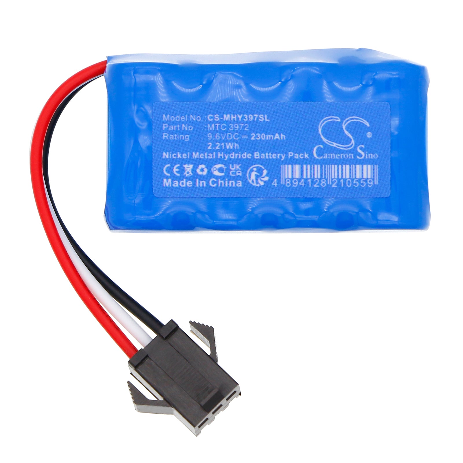 Ni-MH, Heli/Airplane Battery fits Megatech Hydro-fly, 9.6V, 230mAh Heli/Airplane Cameron Sino Technology Limited