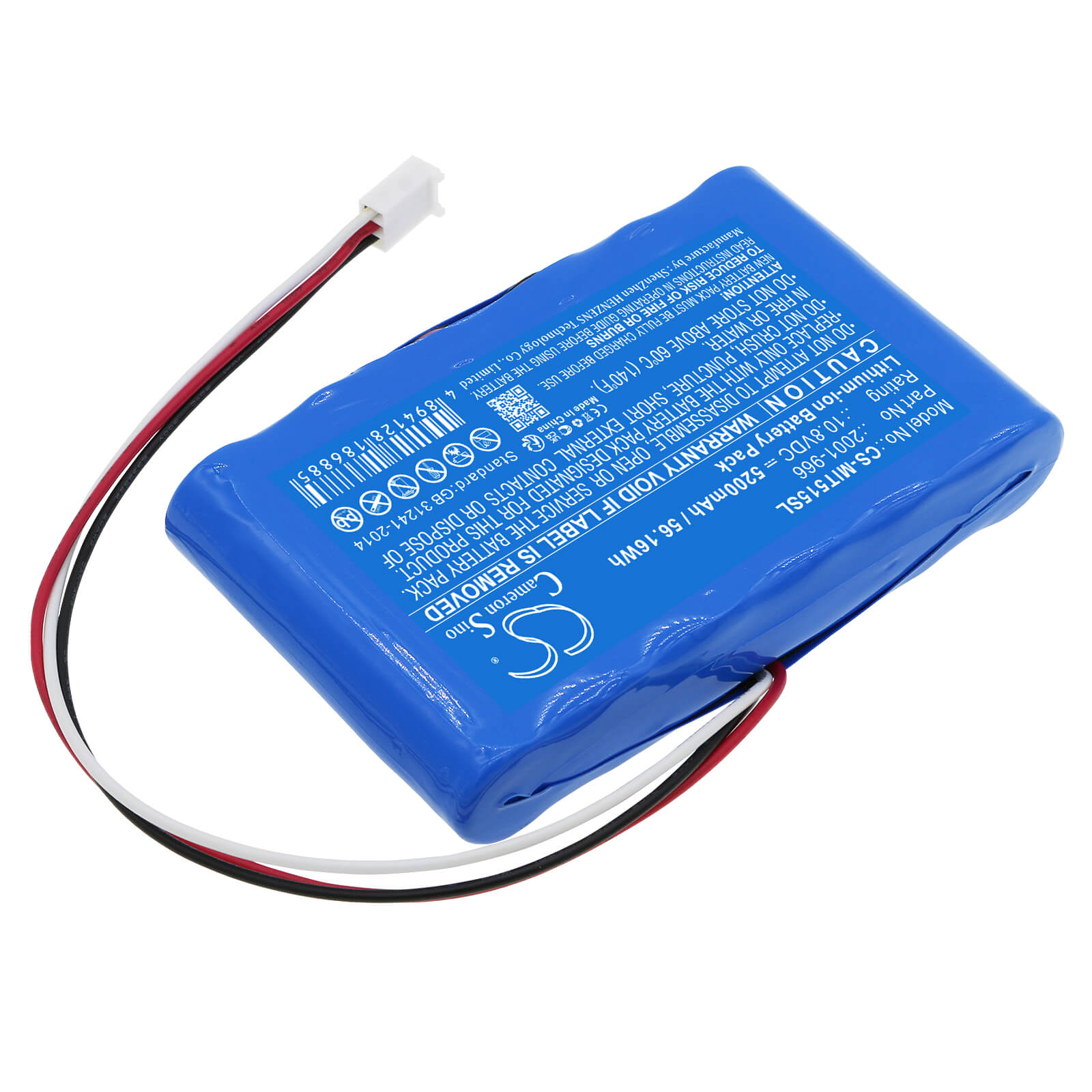 Li-ion, Equipment, Survey, Test Battery fits Megger Mit1025 Insulation Tester, Mit515 Insulation Resistance T, 10.8V, 5200mAh Equipment, Survey, Test Cameron Sino Technology Limited