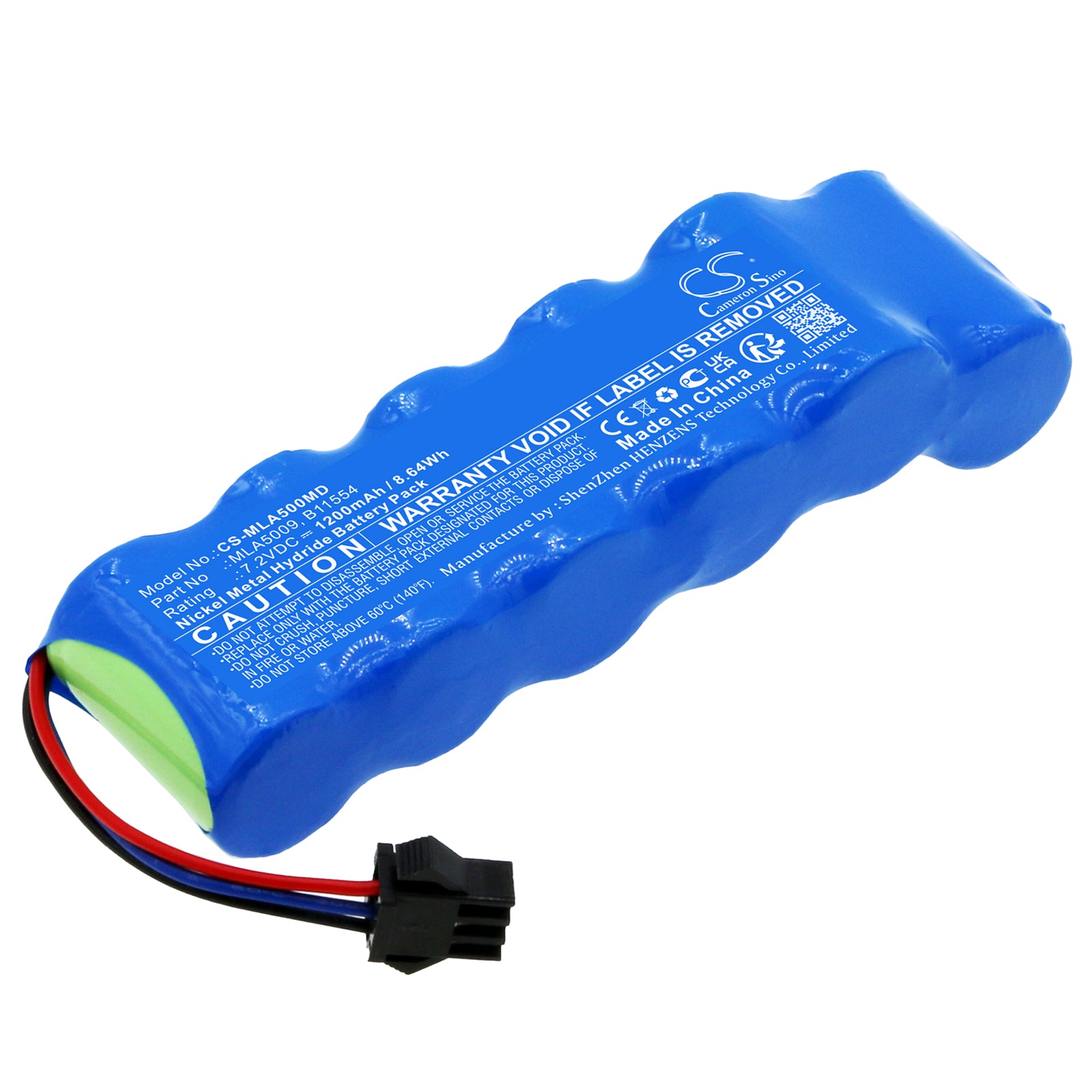 Ni-MH, Medical Battery fits Micro Medical Microlab 2002 Spirometer, Microlab 3500 Pulmonary Functi, 7.2V, 1200mAh Medical Cameron Sino Technology Limited