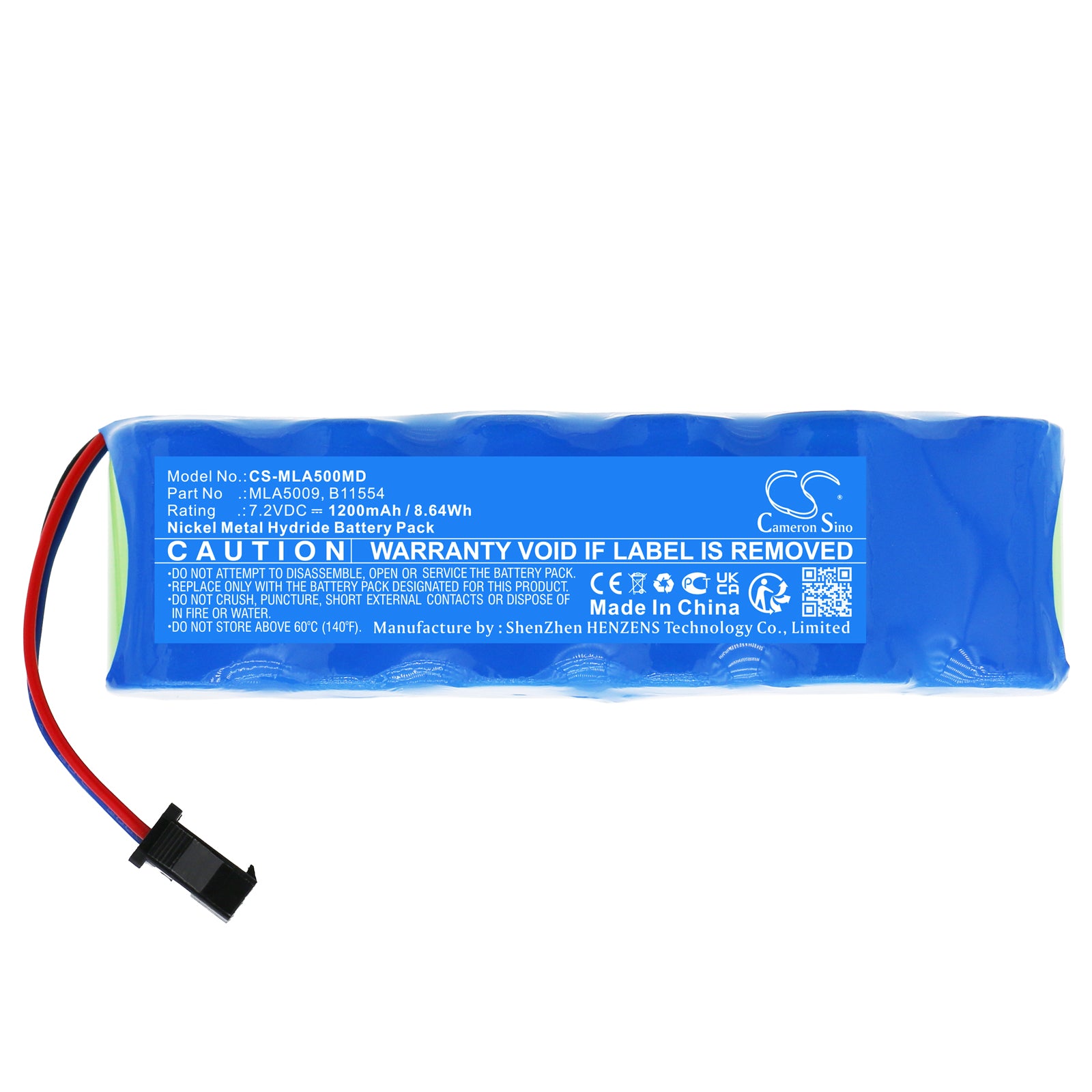 Ni-MH, Medical Battery fits Micro Medical Microlab 2002 Spirometer, Microlab 3500 Pulmonary Functi, 7.2V, 1200mAh Medical Cameron Sino Technology Limited