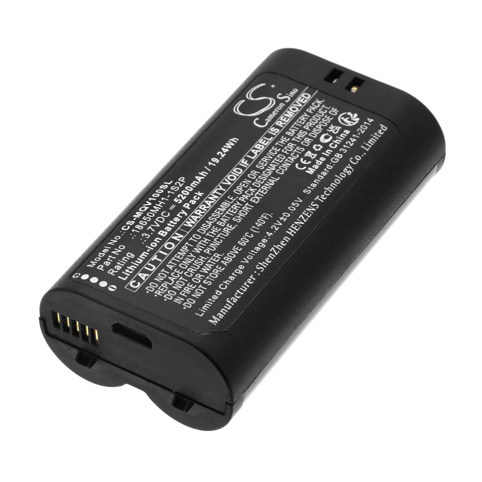 Li-ion, Alarm System Battery fits Myq Smart Garage Video Keypad, Vkp1-myq, 3.7V, 5200mAh Alarm System Cameron Sino Technology Limited