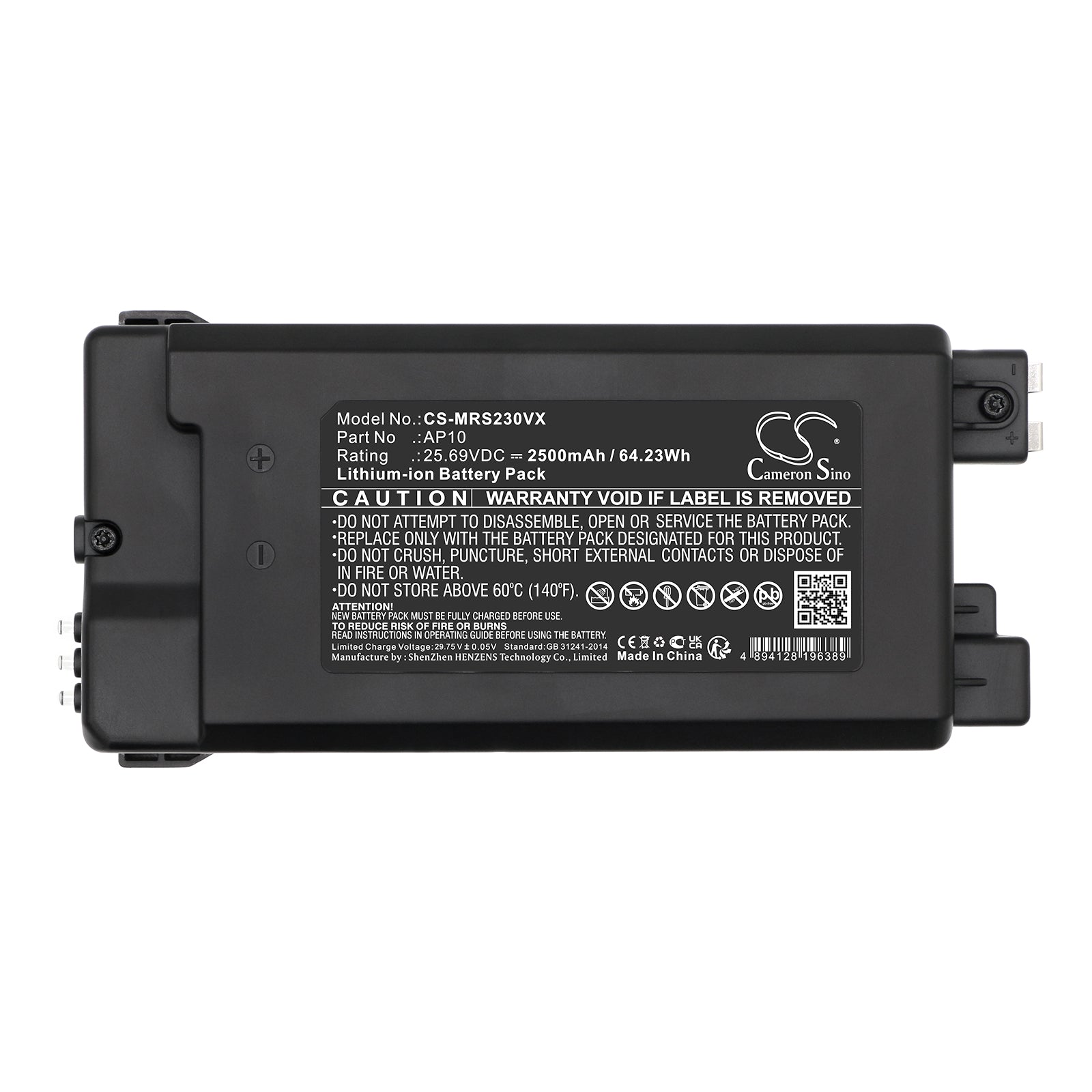 Li-ion, Vacuum Battery fits Miele Duoflex Allfloor, Duoflex Cat & Dog, 25.69V, 2500mAh Vacuum Cameron Sino Technology Limited