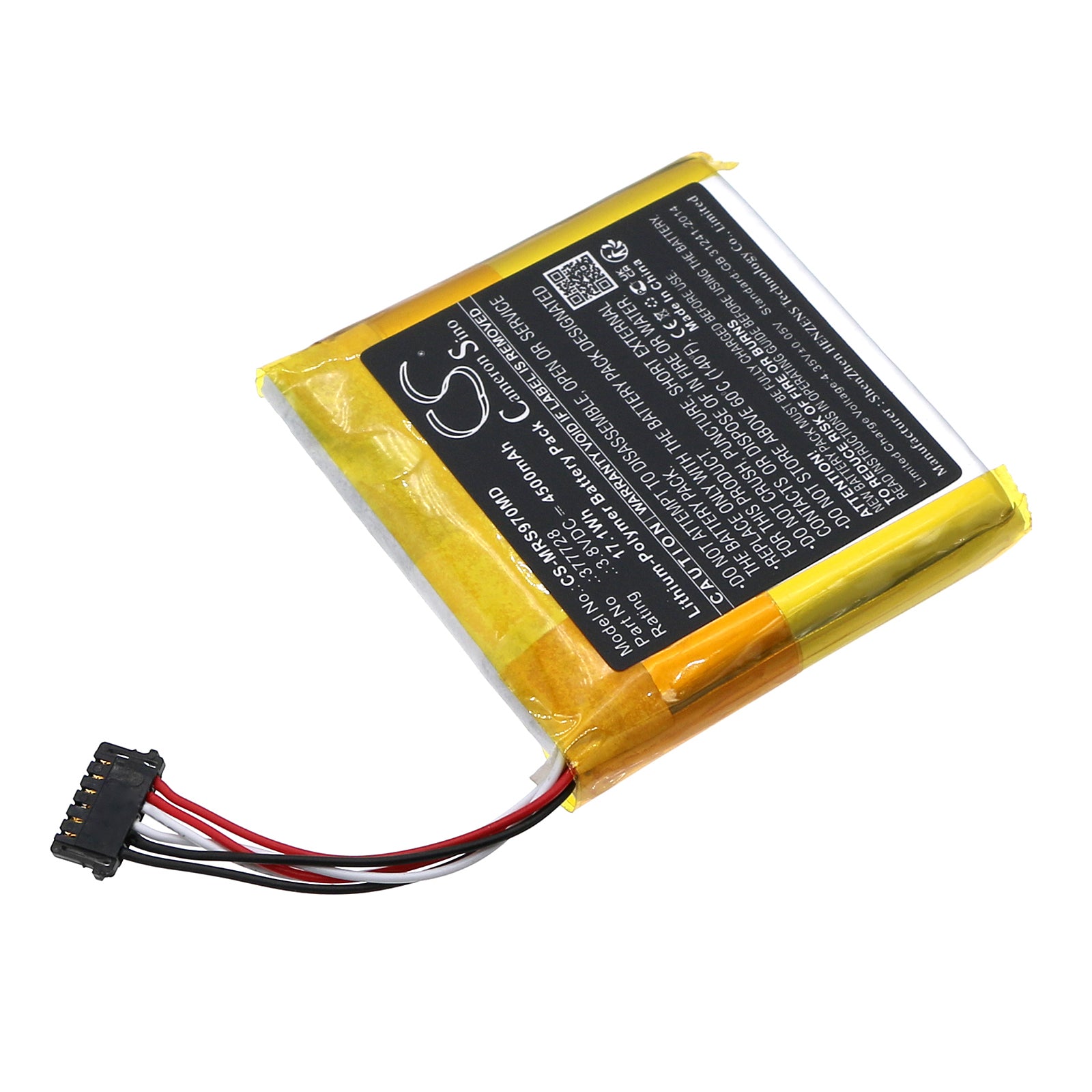 Li-Polymer, Medical Battery fits Masimo Puls Oximeter Rad-97, Rad 97 Pulse Oximeter, 3.8V, 4500mAh Medical Cameron Sino Technology Limited