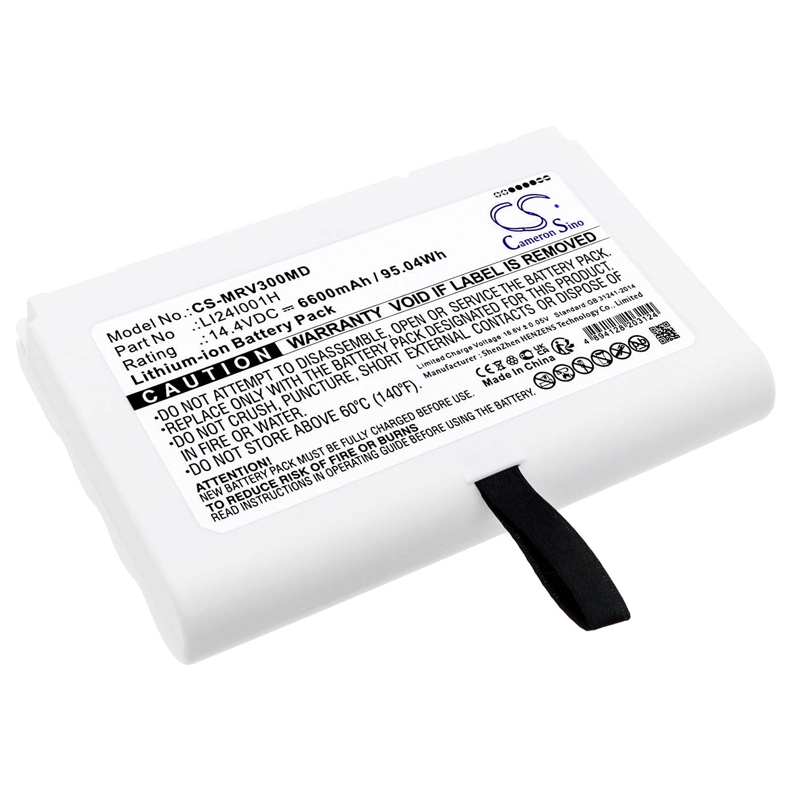 Li-ion, Medical Battery fits Mindray Consona N9, Me7, 14.4V, 6600mAh Medical Cameron Sino Technology Limited