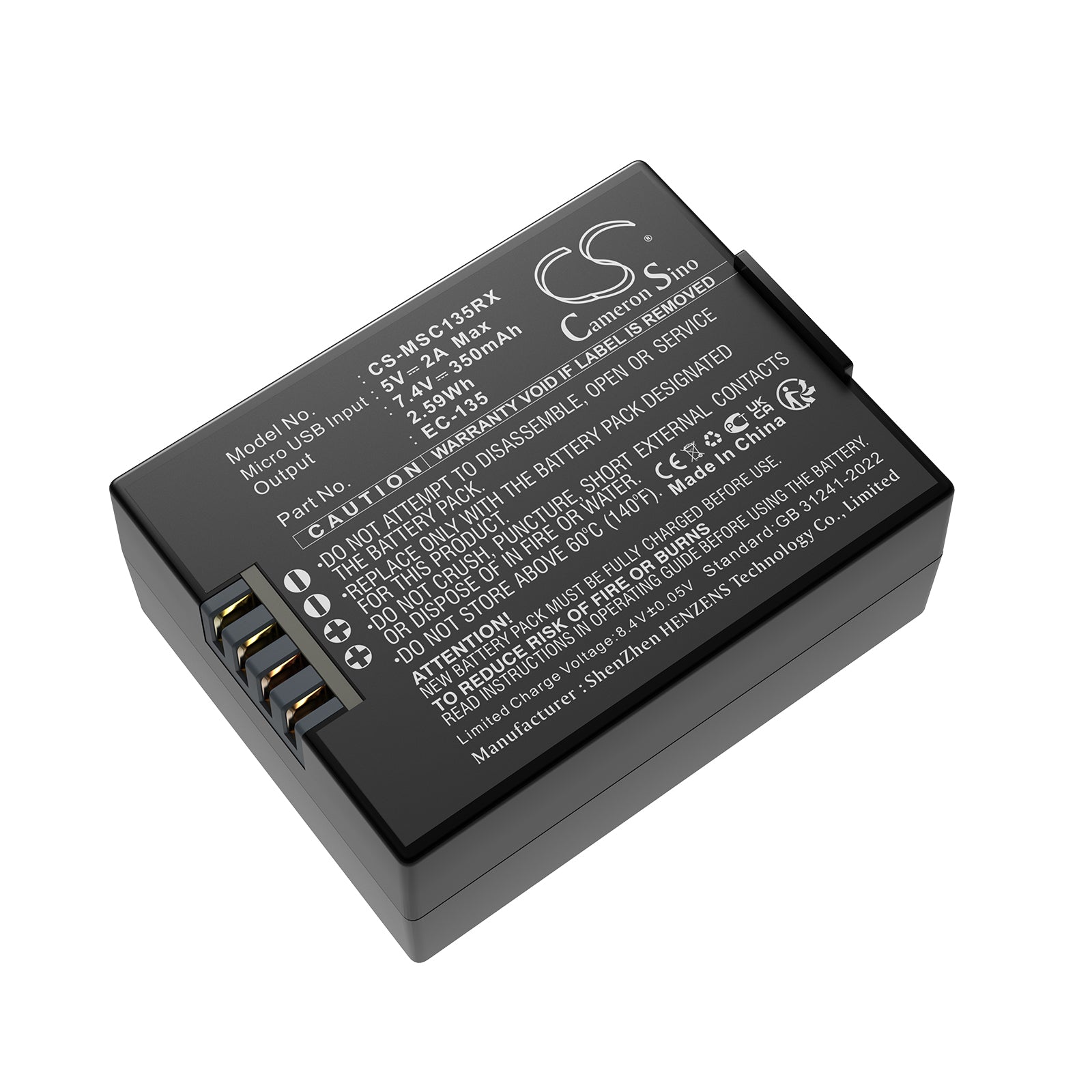 7.4V, , , Battery fits Modster AFX-135, DRF 25327, Drones Cameron Sino Technology Limited