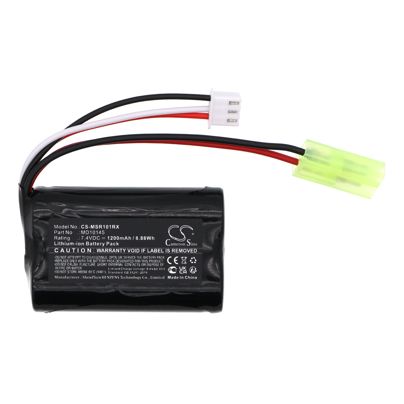 Li-ion, Cars Battery fits Modster Vector Sr48 Brushed, 7.4V, 1200mAh Cars Cameron Sino Technology Limited