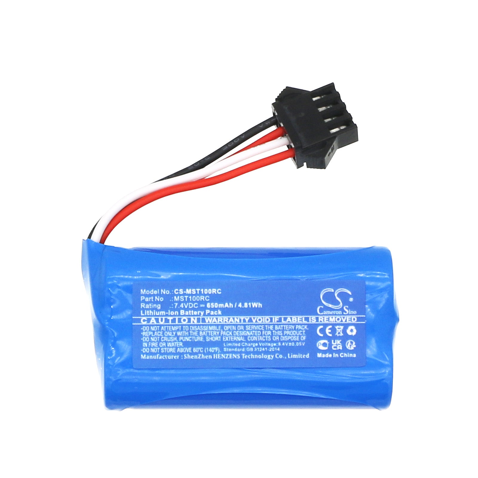 Li-ion, Cars Battery fits Monster Truck, 7.4V, 650mAh Cars Cameron Sino Technology Limited
