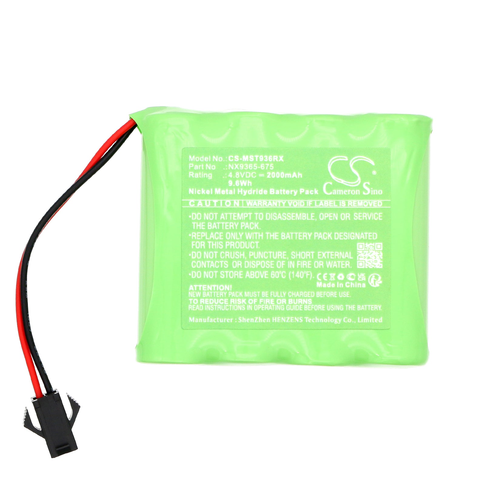 Ni-MH, Cars Battery fits Monster Truck Rock Crawler, 4.8V, 2000mAh Cars Cameron Sino Technology Limited