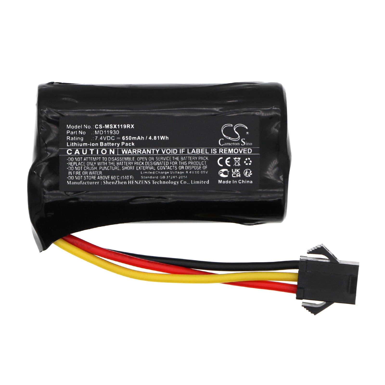 Li-ion, Cars Battery fits Modster Xcross, 7.4V, 650mAh Cars Cameron Sino Technology Limited