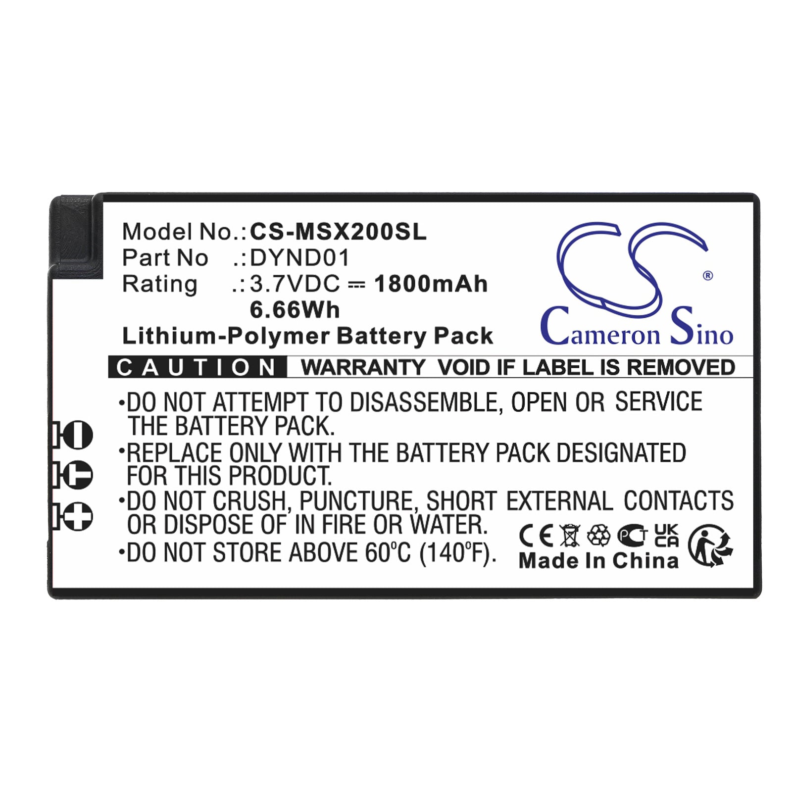 Li-Polymer, Game Console Battery fits Microsoft Xbox Elite Serie 2 (model 1797, 3.7V, 1800mAh Game Console Cameron Sino Technology Limited