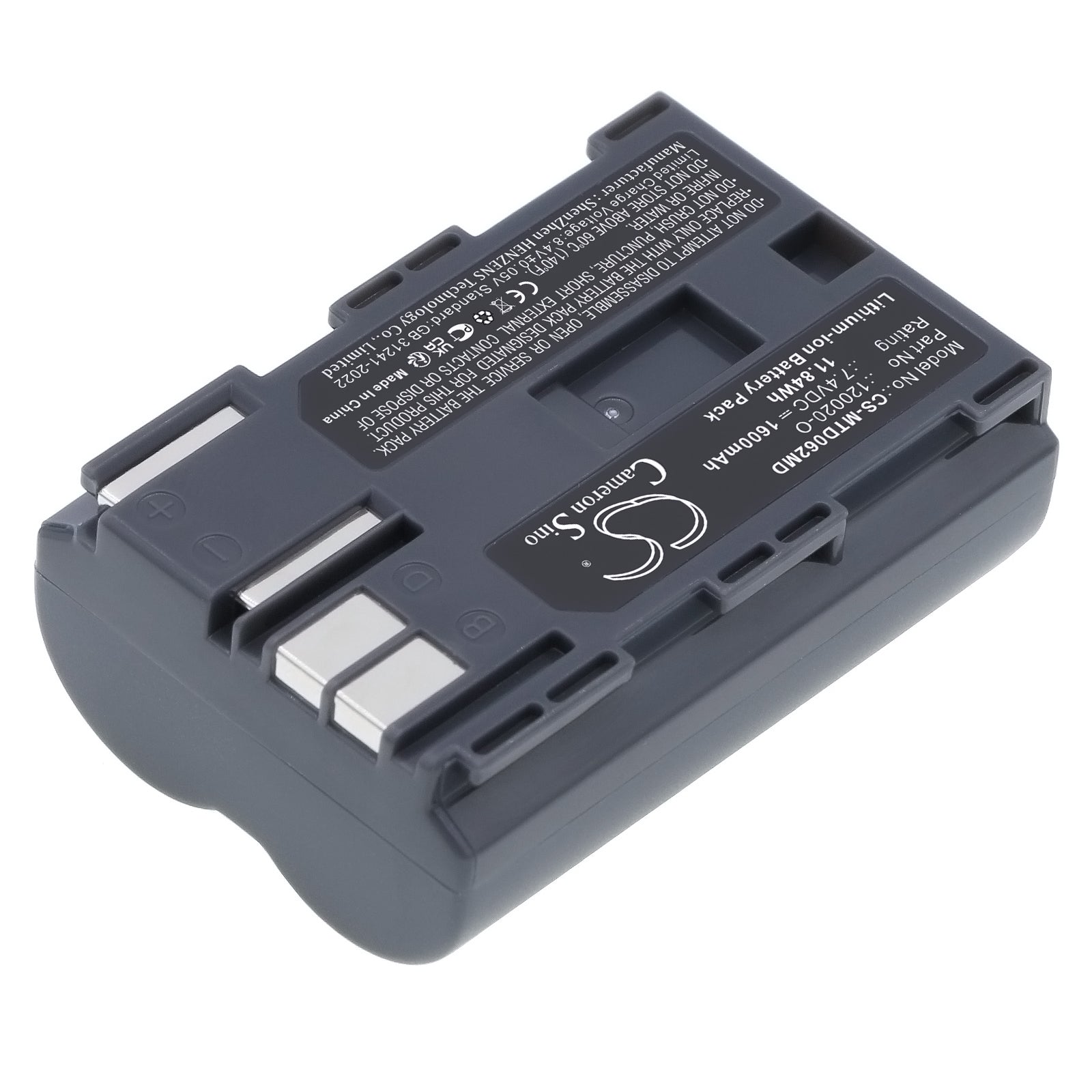 7.4V, Li-ion, 1600mAh, Battery fits Mortara F1559, Monitor Surveyor S4, 11.84Wh Medical Cameron Sino Technology Limited