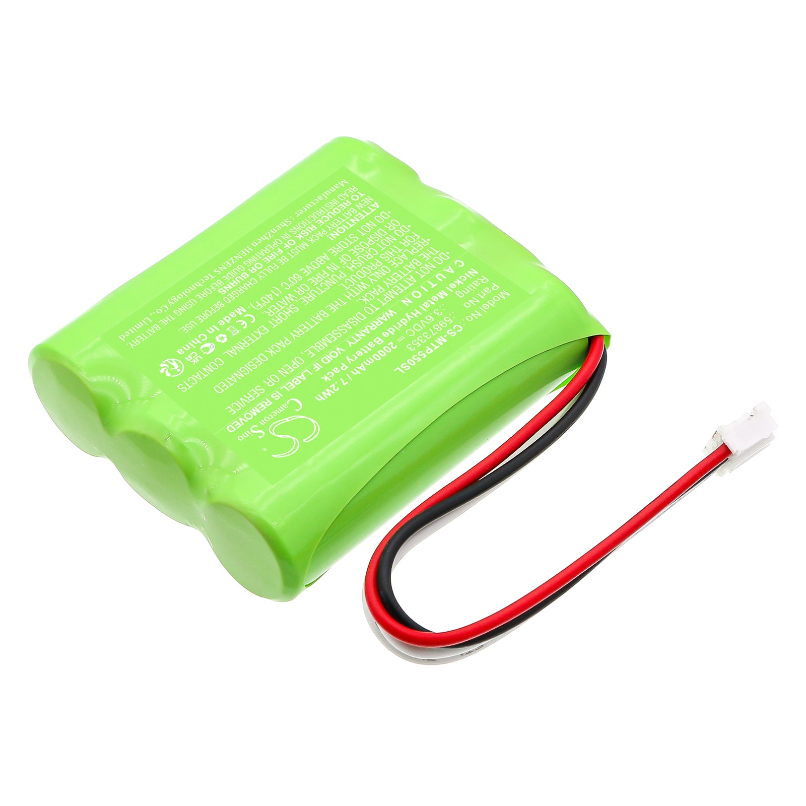 3.6V, Ni-MH, 2000mAh, Battery fits Midtronics OP-5500, 7.2Wh Equipment, Survey, Test Cameron Sino Technology Limited