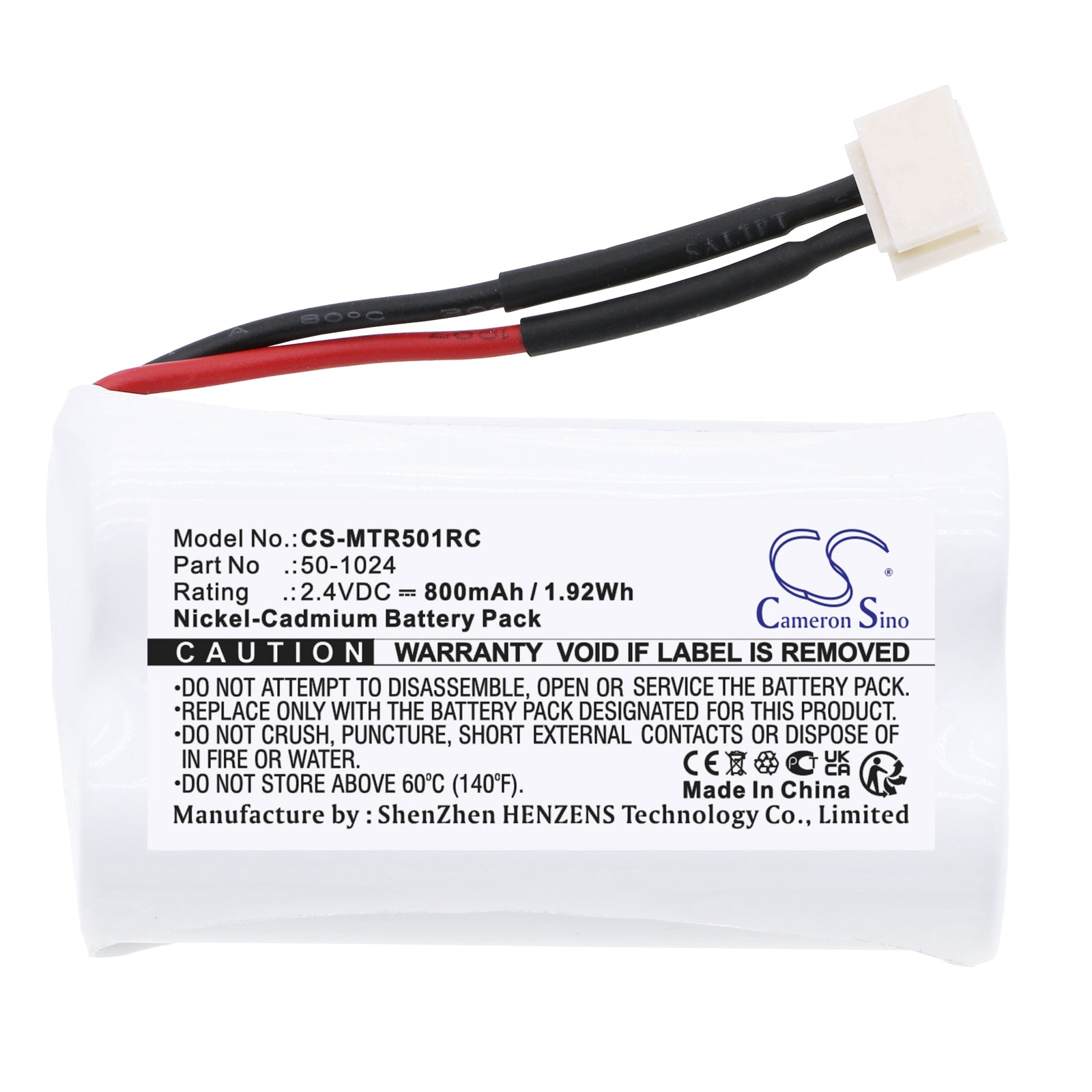 Ni-CD, Cars Battery fits Mth Trains Proto Sound, 2.4V, 800mAh Cars Cameron Sino Technology Limited