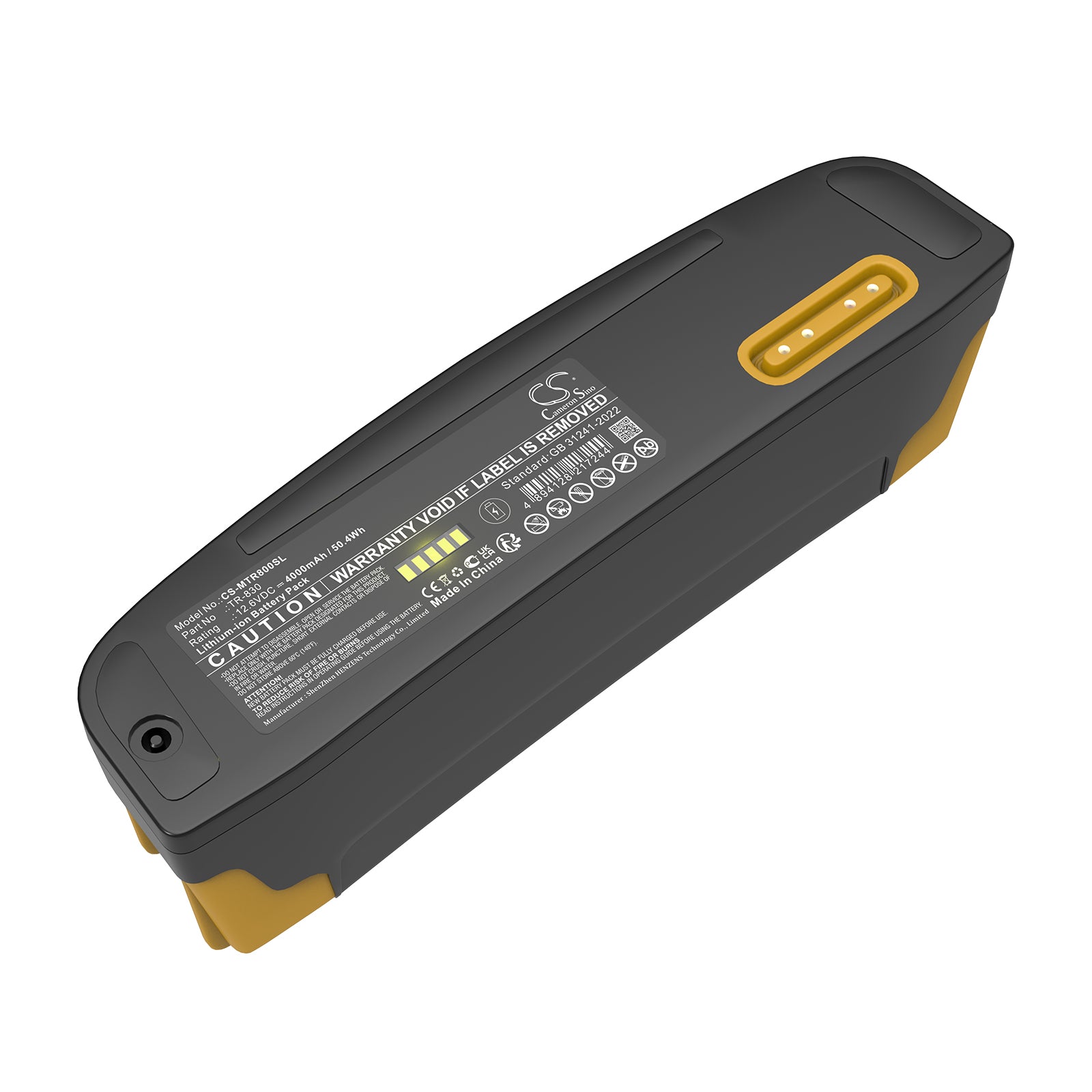 12.6V, Li-ion, 4000mAh, Battery fits 3M TR-300+ Powered Air Respirator, TR-800 PAPR, 50.4Wh Equipment, Survey, Test Cameron Sino Technology Limited