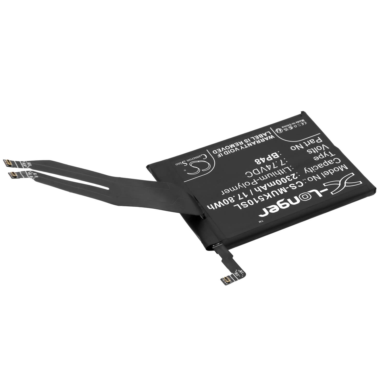 Li-Polymer Battery fits Xiaomi, Redmi K50 Gaming Edition, Redmi K50g 7.74V, 2300mAh / 17.80Wh Mobile & SmartPhone Cameron Sino Technology Limited