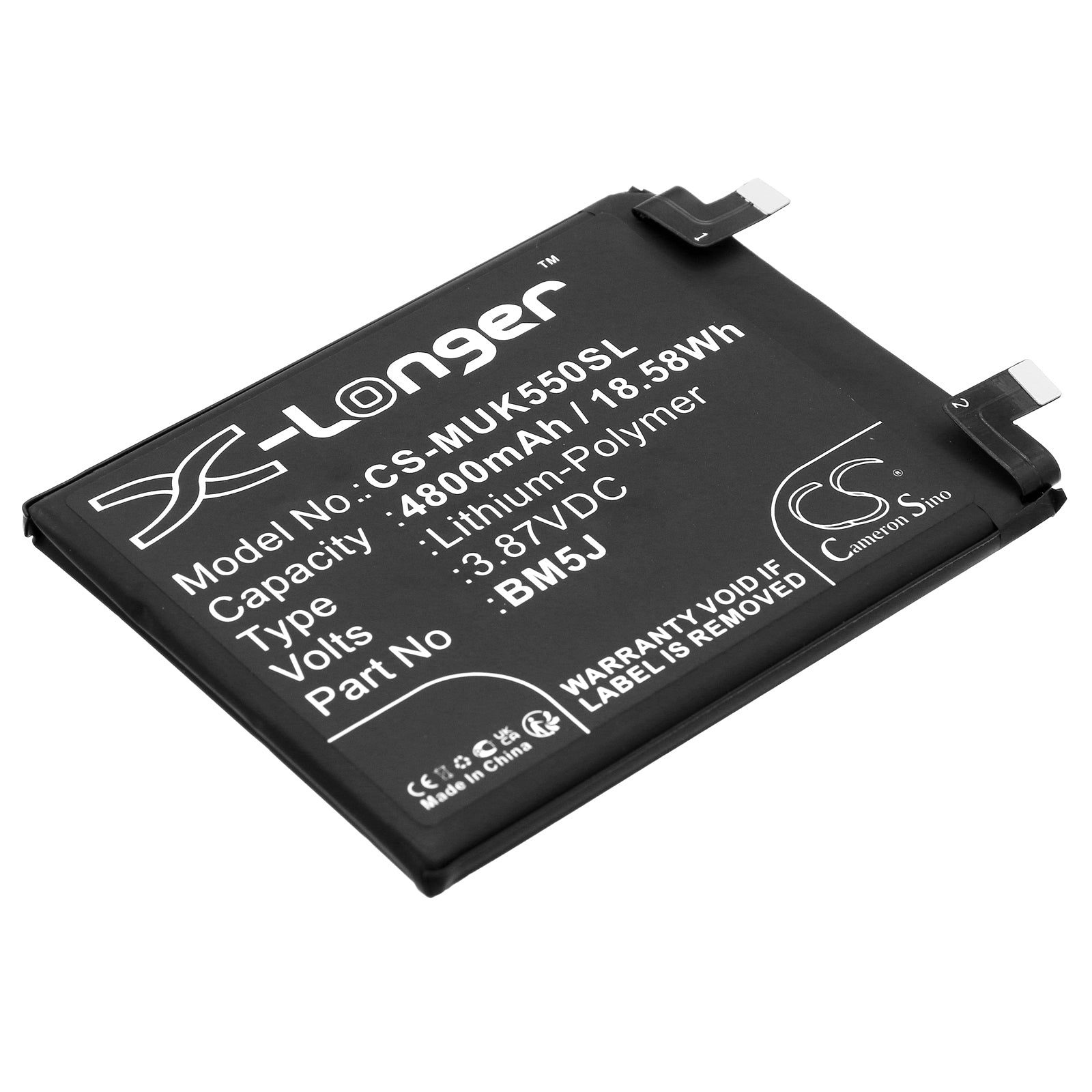Li-Polymer, Mobile, SmartPhone Battery fits Redmi 12t, 12t Pro, 3.87V, 4800mAh Mobile, SmartPhone Cameron Sino Technology Limited