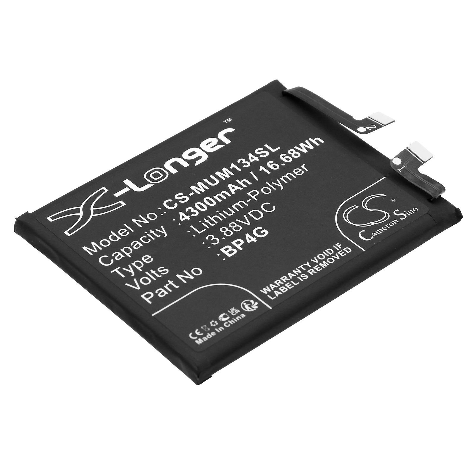 Li-Polymer, Mobile, SmartPhone Battery fits Xiaomi 2211133c, 2211133g, 3.88V, 4300mAh Mobile, SmartPhone Cameron Sino Technology Limited