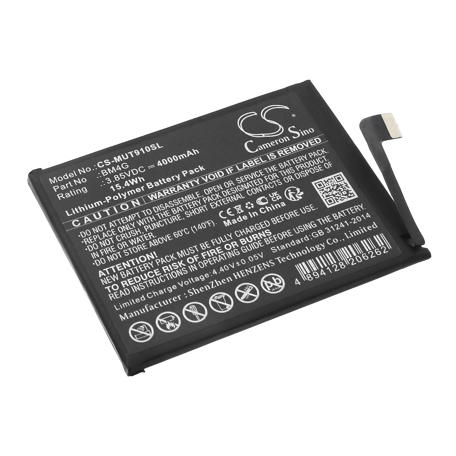 Li-Polymer, Mobile, SmartPhone Battery fits Xiaomi Mi 9t, Mi 9t Pro, 3.85V, 4000mAh Mobile, SmartPhone Cameron Sino Technology Limited