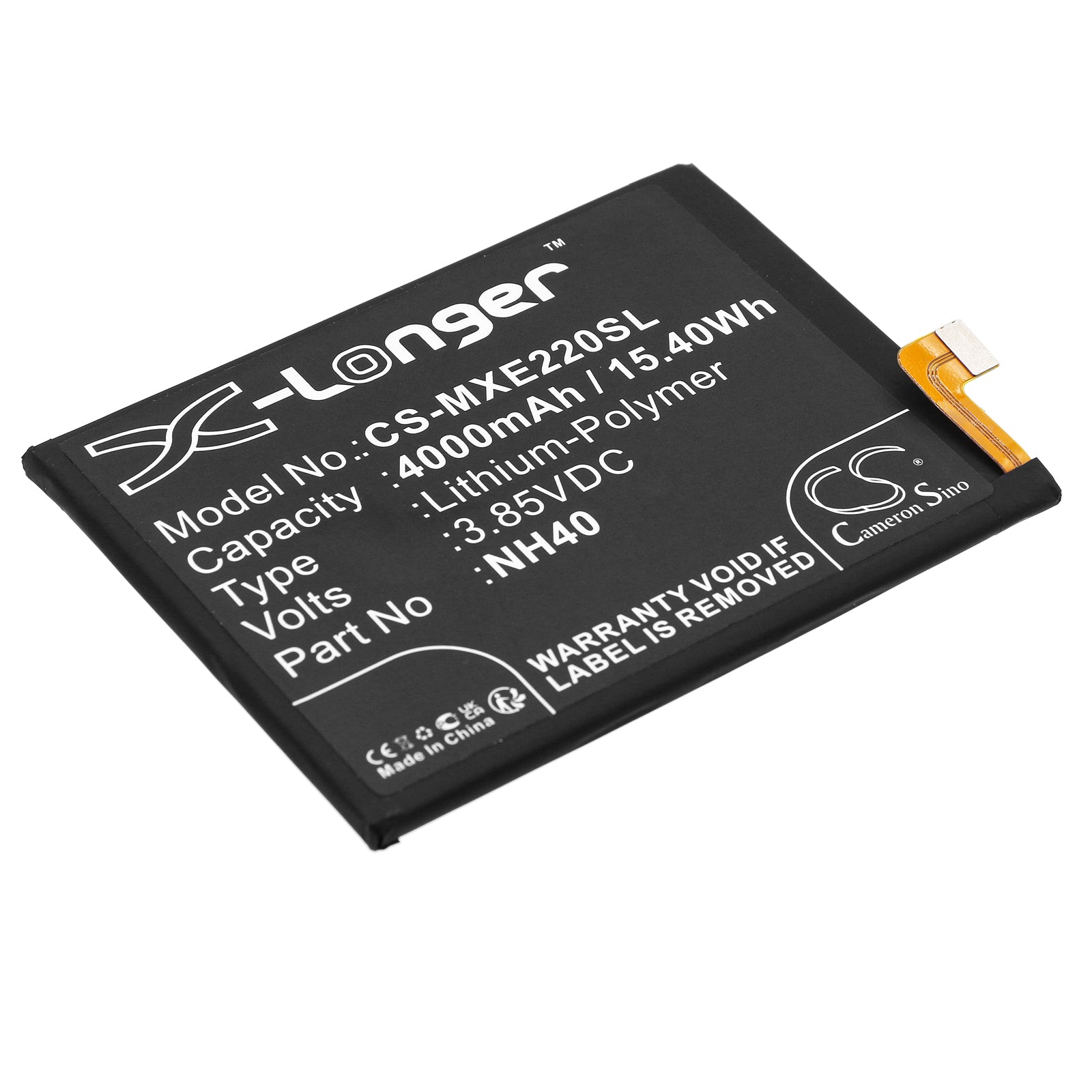 Li-Polymer, Mobile, SmartPhone Battery fits Motorola Moto E22, Moto E22 2022, 3.85V, 4000mAh Mobile & SmartPhone Cameron Sino Technology Limited