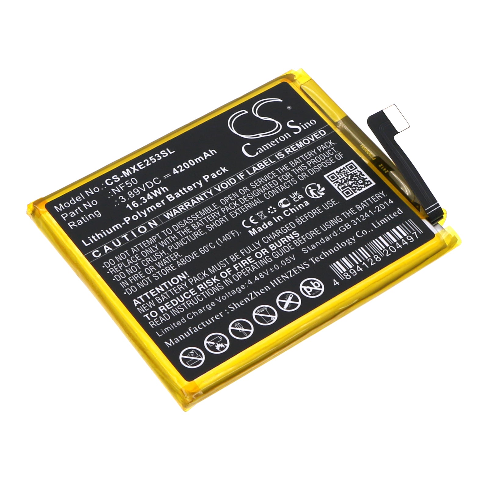 Li-Polymer, Mobile, SmartPhone Battery fits Motorola Egde 2022, Xt2205-3, 3.89V, 4200mAh Mobile & SmartPhone Cameron Sino Technology Limited