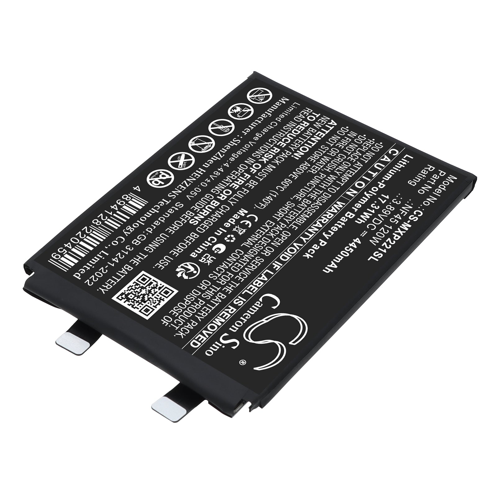 3.89V, Li-Polymer, 4450mAh, Battery fits Motorola Edge 30 Ultra (120W), Moto X30 Pro (120W), 17.31Wh Mobile, SmartPhone Cameron Sino Technology Limited