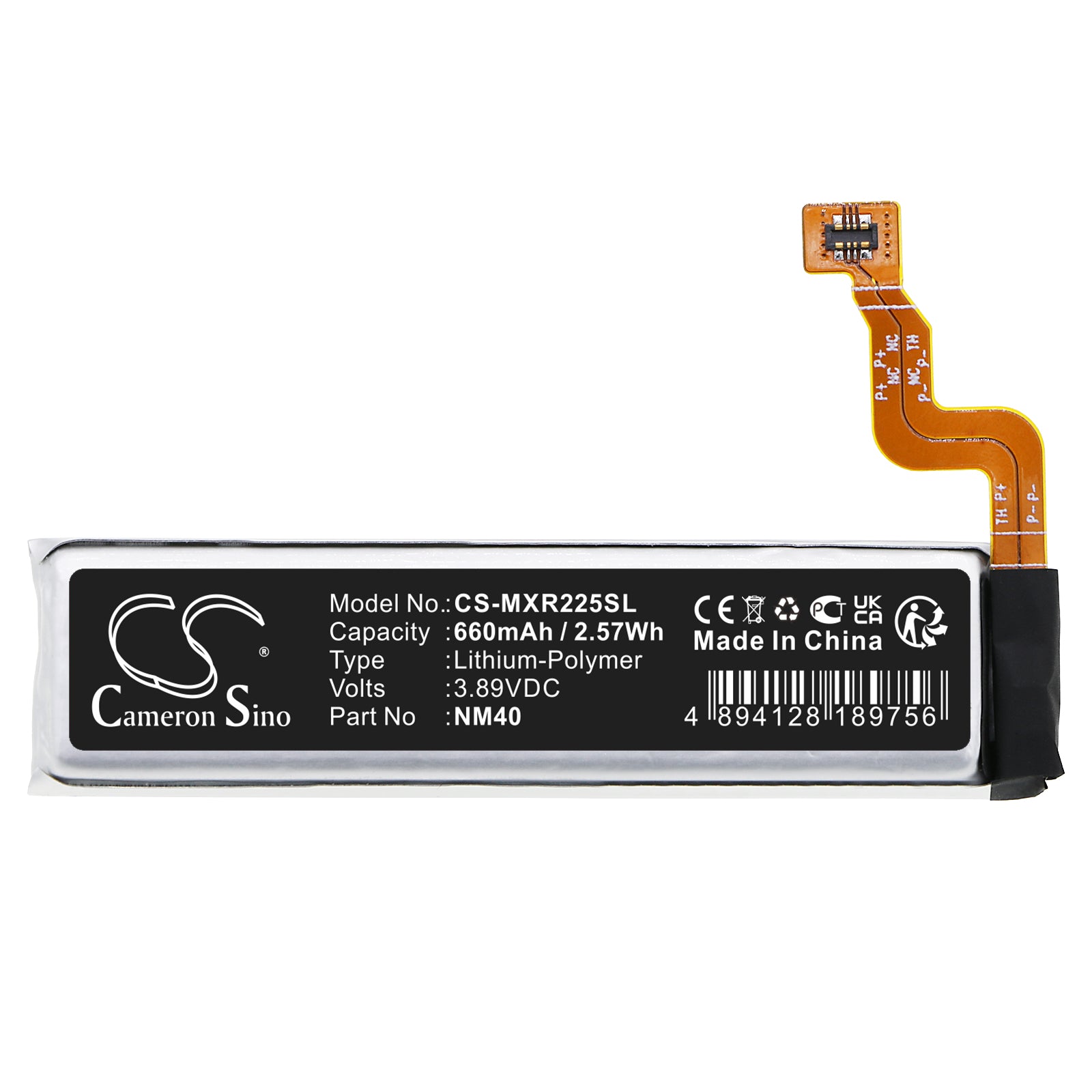 Li-Polymer, Mobile, SmartPhone Battery fits Motorola Razr 2022, Razr 5g 3nd Gen 2022, 3.89V, 660mAh Mobile & SmartPhone Cameron Sino Technology Limited