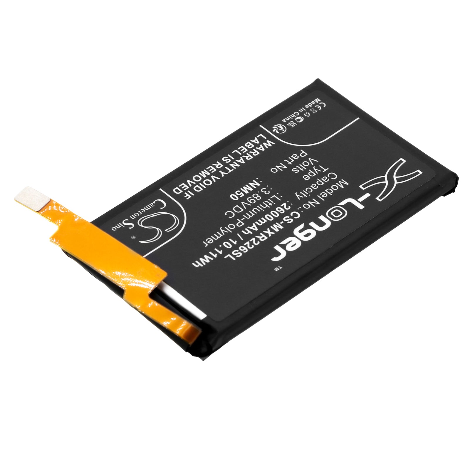 Li-Polymer, Mobile, SmartPhone Battery fits Motorola Razr 2022, Razr 5g 3nd Gen 2022, 3.89V, 2600mAh Mobile & SmartPhone Cameron Sino Technology Limited