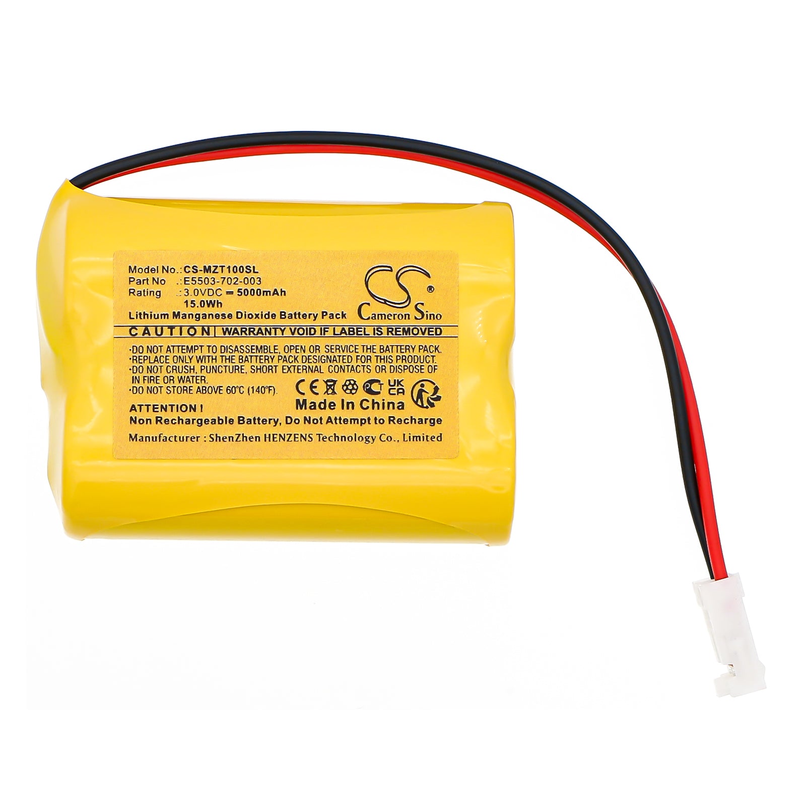 3V, Li-MnO2, 5000mAh, Battery fits Okuma MB500 | Mazak MTN900, QTN100, 15Wh PLC Cameron Sino Technology Limited