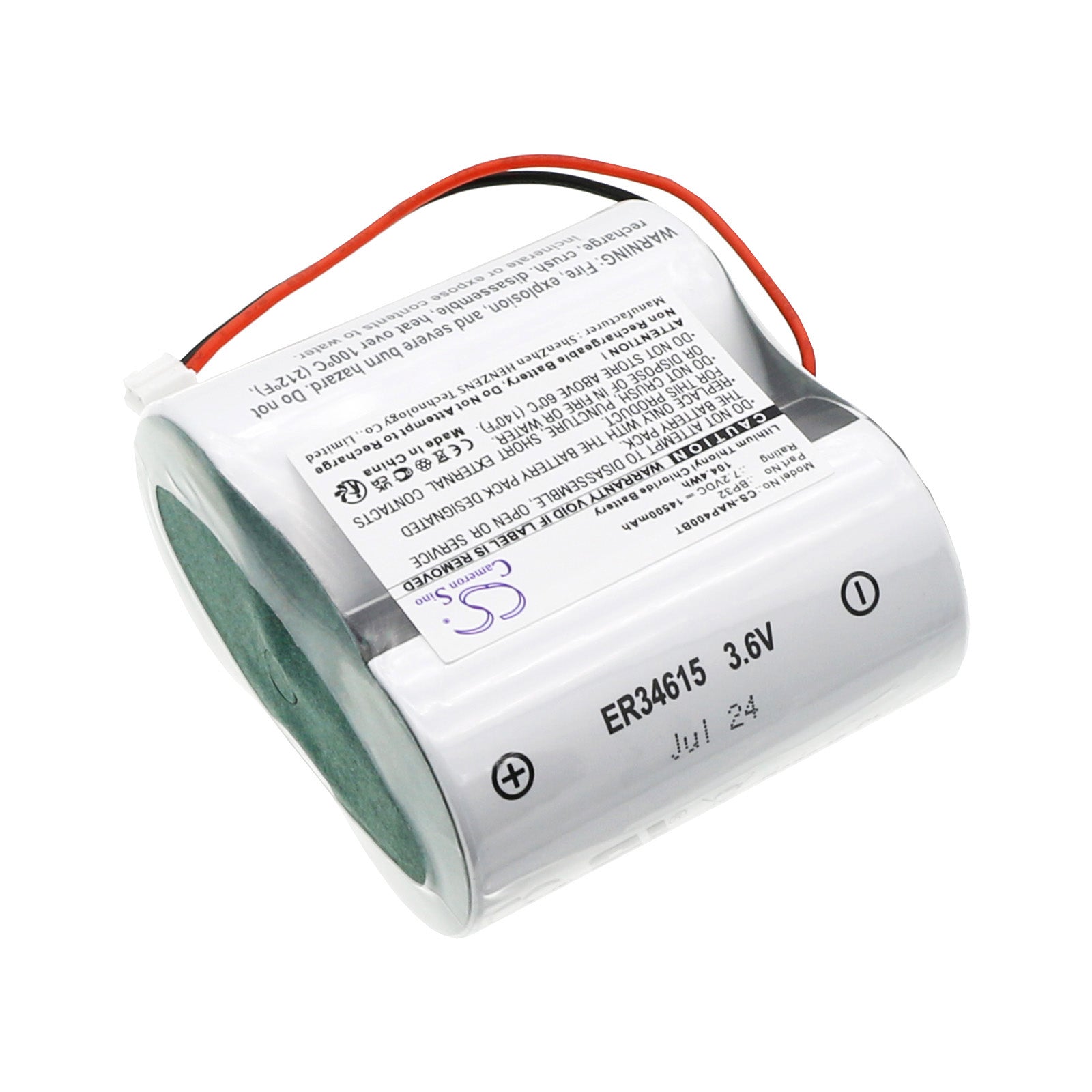 Li-SOCl2, Alarm System Battery fits Noxalarm 151.016, Noxalarm Noxiane P40, 7.2V, 14500mAh Alarm System Cameron Sino Technology Limited