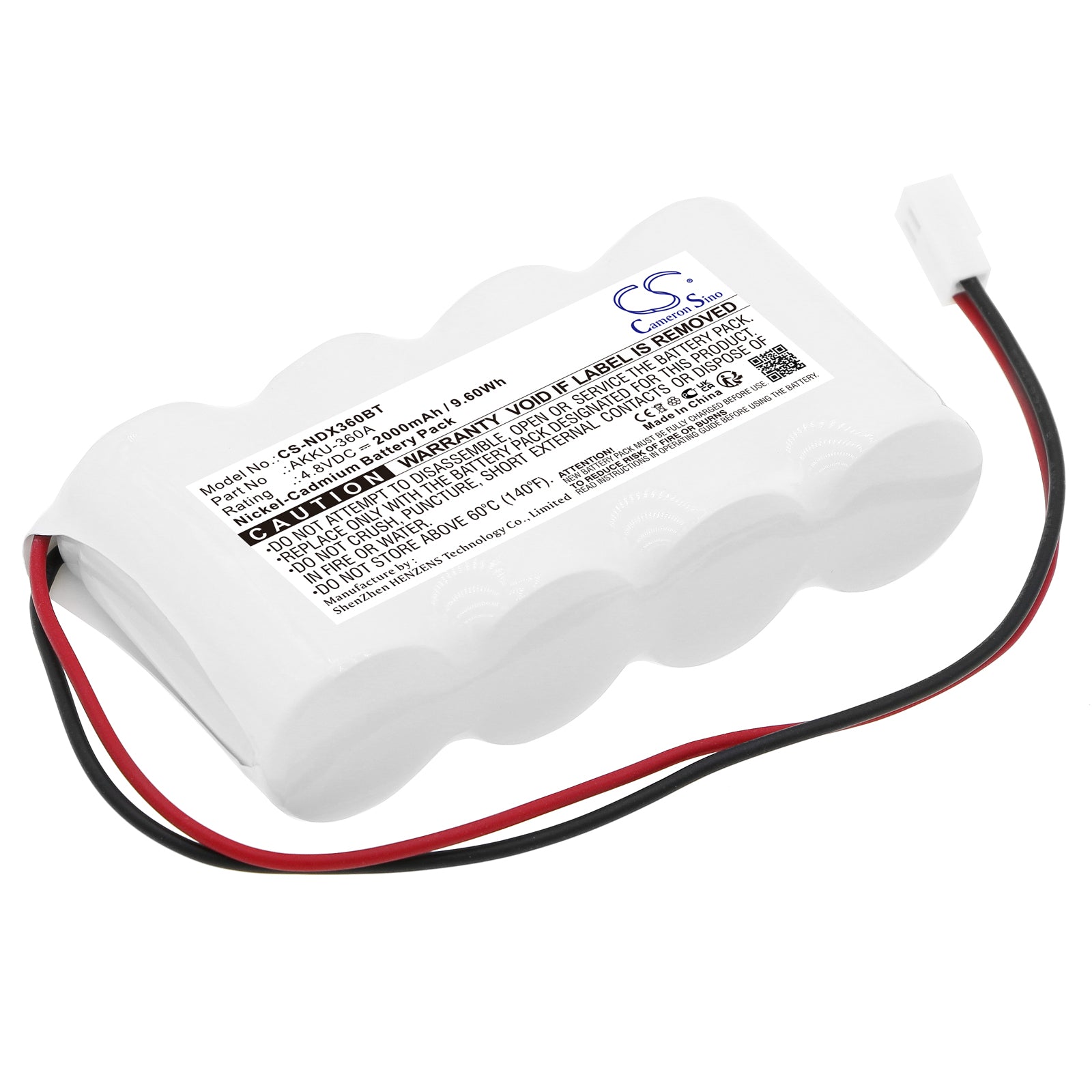 Ni-CD, Alarm System Battery fits Indexa 111a, 151a, 4.8V, 2000mAh Alarm System Cameron Sino Technology Limited