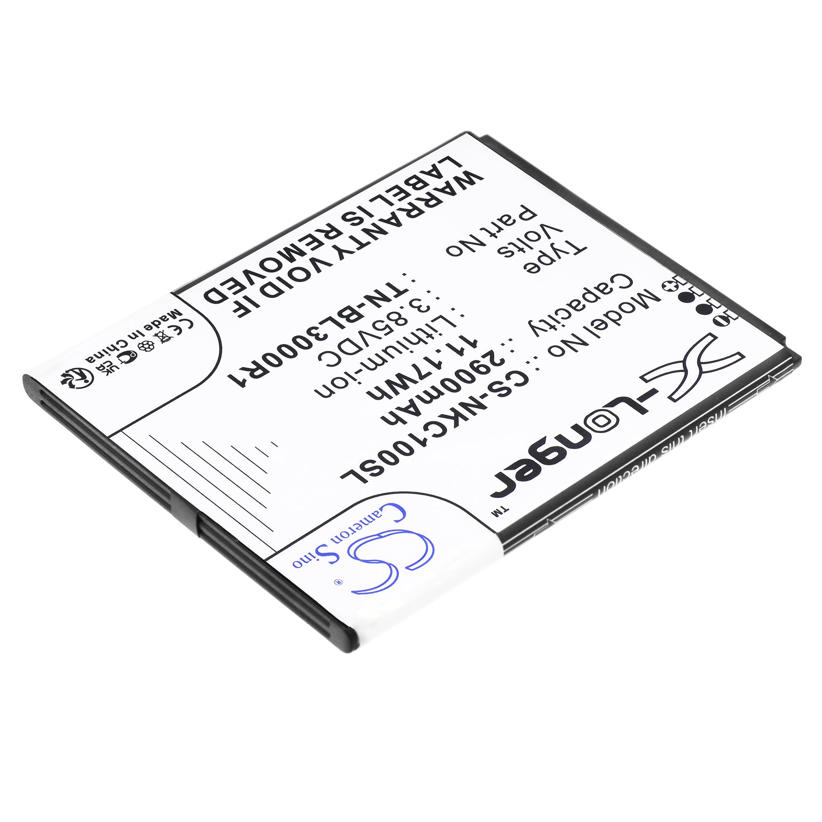 Li-ion, Mobile, SmartPhone Battery fits Nokia C100, C100 2022, 3.85V, 2900mAh Mobile, SmartPhone Cameron Sino Technology Limited