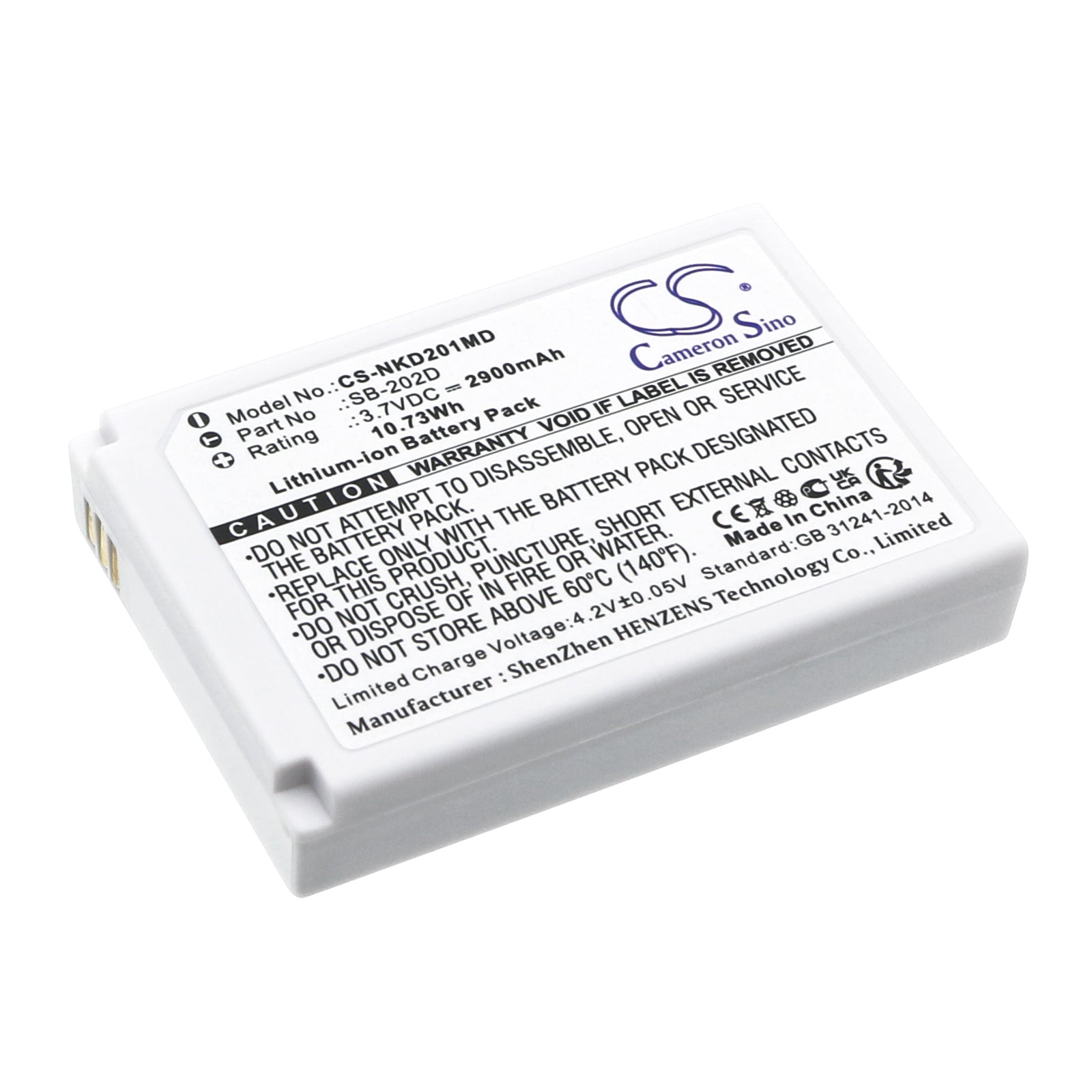 Li-ion, Medical Battery fits Nihon Kohden Cardioair Ecg-2010, 3.7V, 2900mAh Medical Cameron Sino Technology Limited