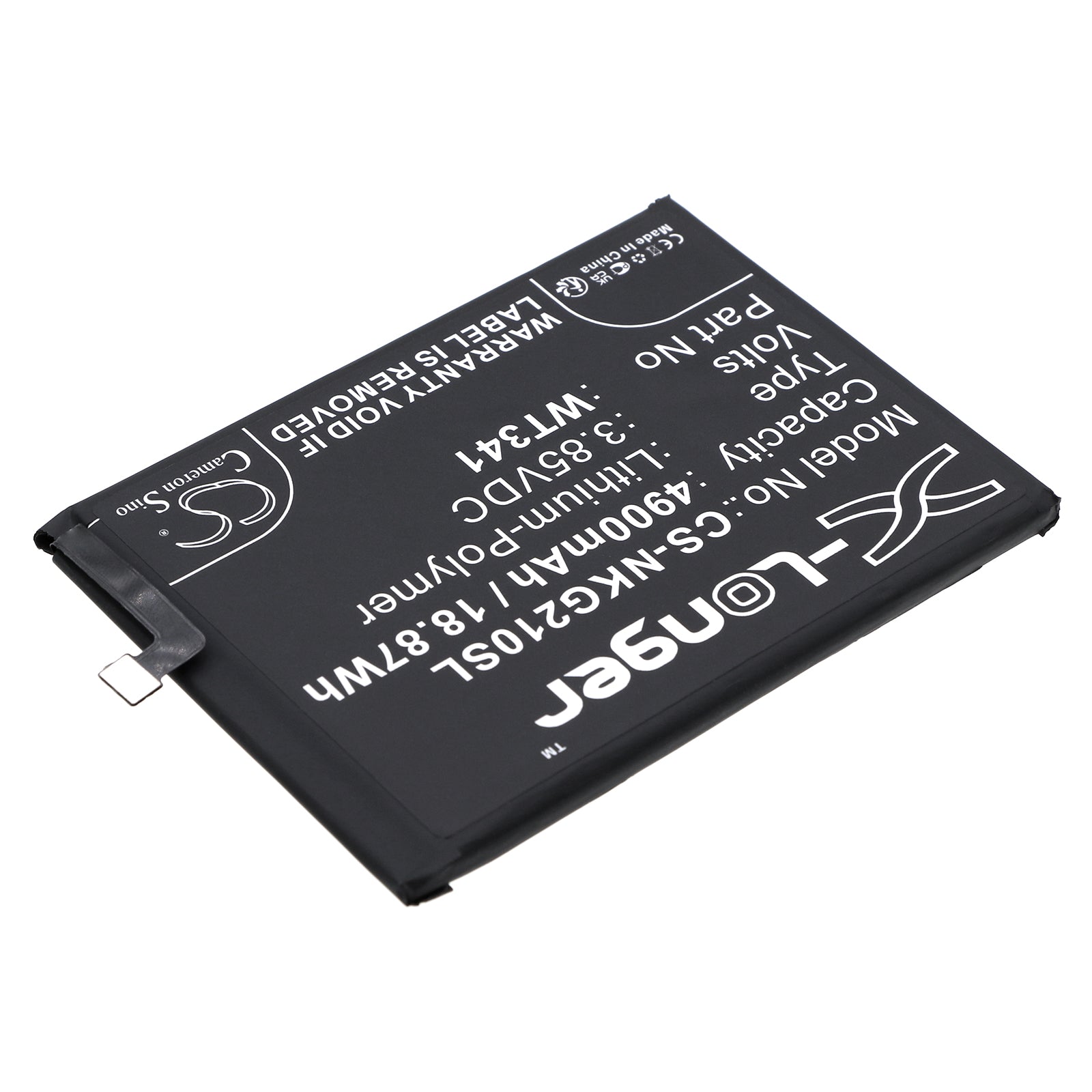 Li-Polymer, Mobile, SmartPhone Battery fits Nokia G21, G21 2022, 3.85V, 4900mAh Mobile, SmartPhone Cameron Sino Technology Limited