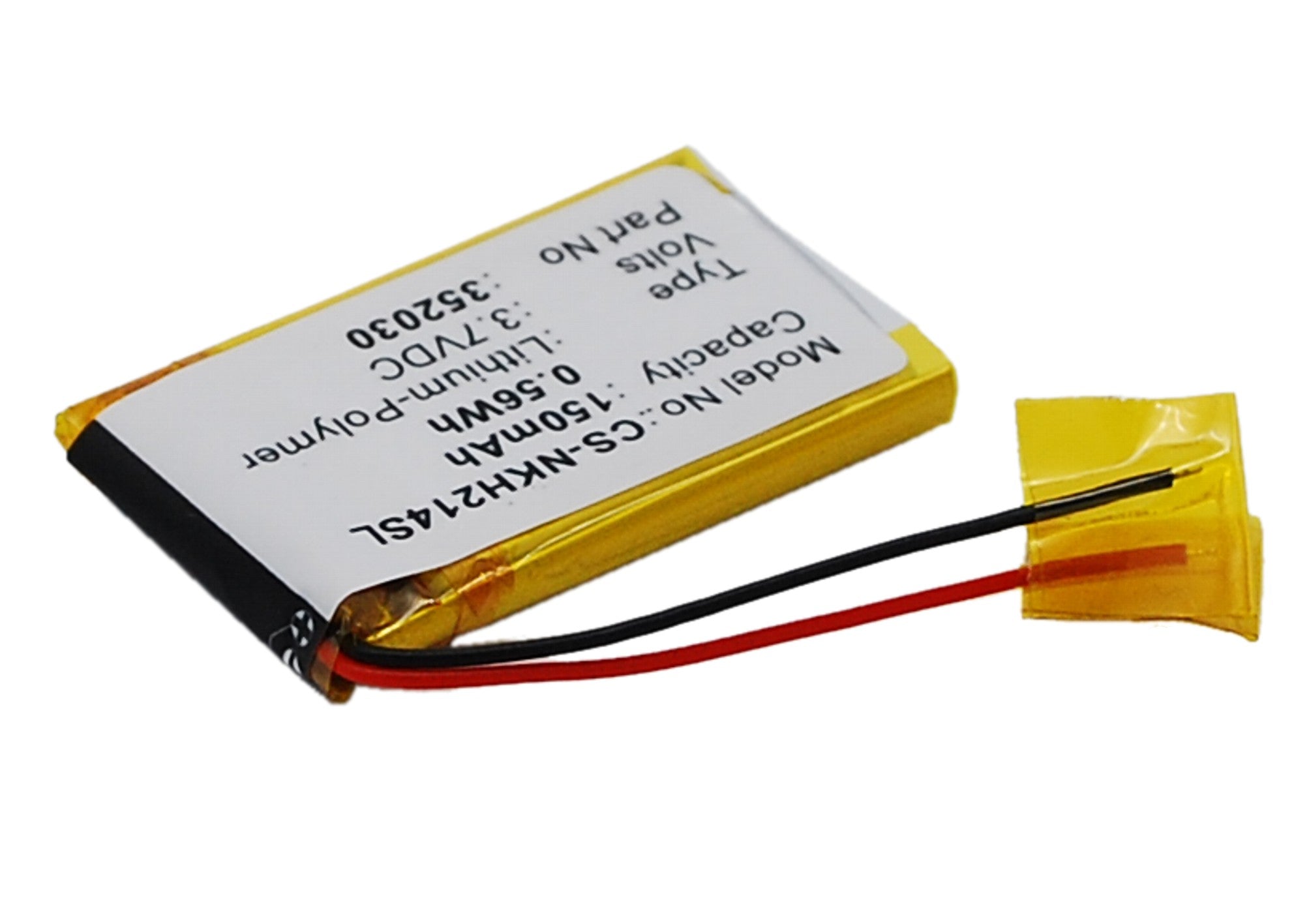 Li-Polymer, Wireless Headset Battery fits Nokia Bh-111, Bh-214, 3.7V, 150mAh Wireless Headset Cameron Sino Technology Limited