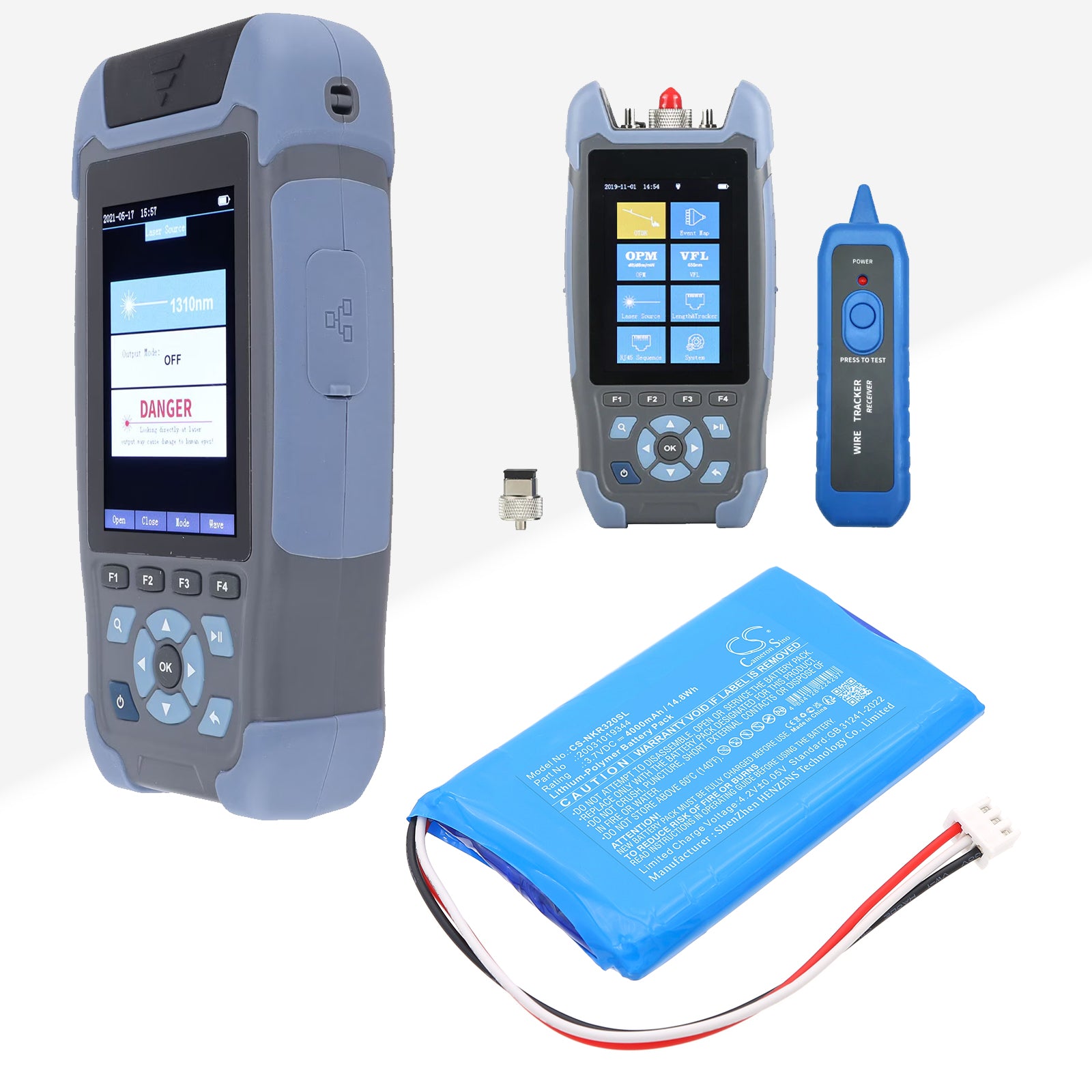 3.7V, Li-Polymer, 4000mAh, Battery fits Novker AUA800, AUA900A, 14.8Wh Equipment, Survey, Test Cameron Sino Technology Limited