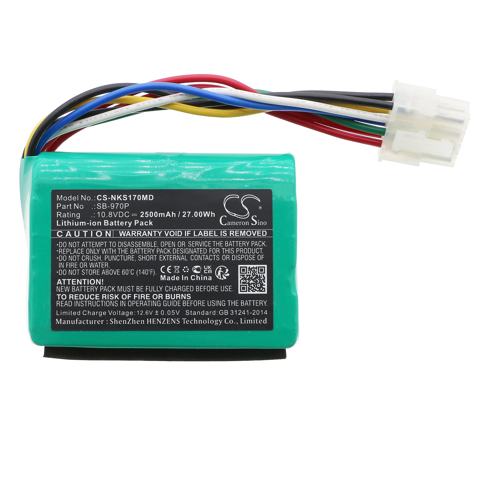 Li-ion, Medical Battery fits Nihon Kohden Csm-1701 Monitor, Csm-1702 Monitor, 10.8V, 2500mAh Medical Cameron Sino Technology Limited