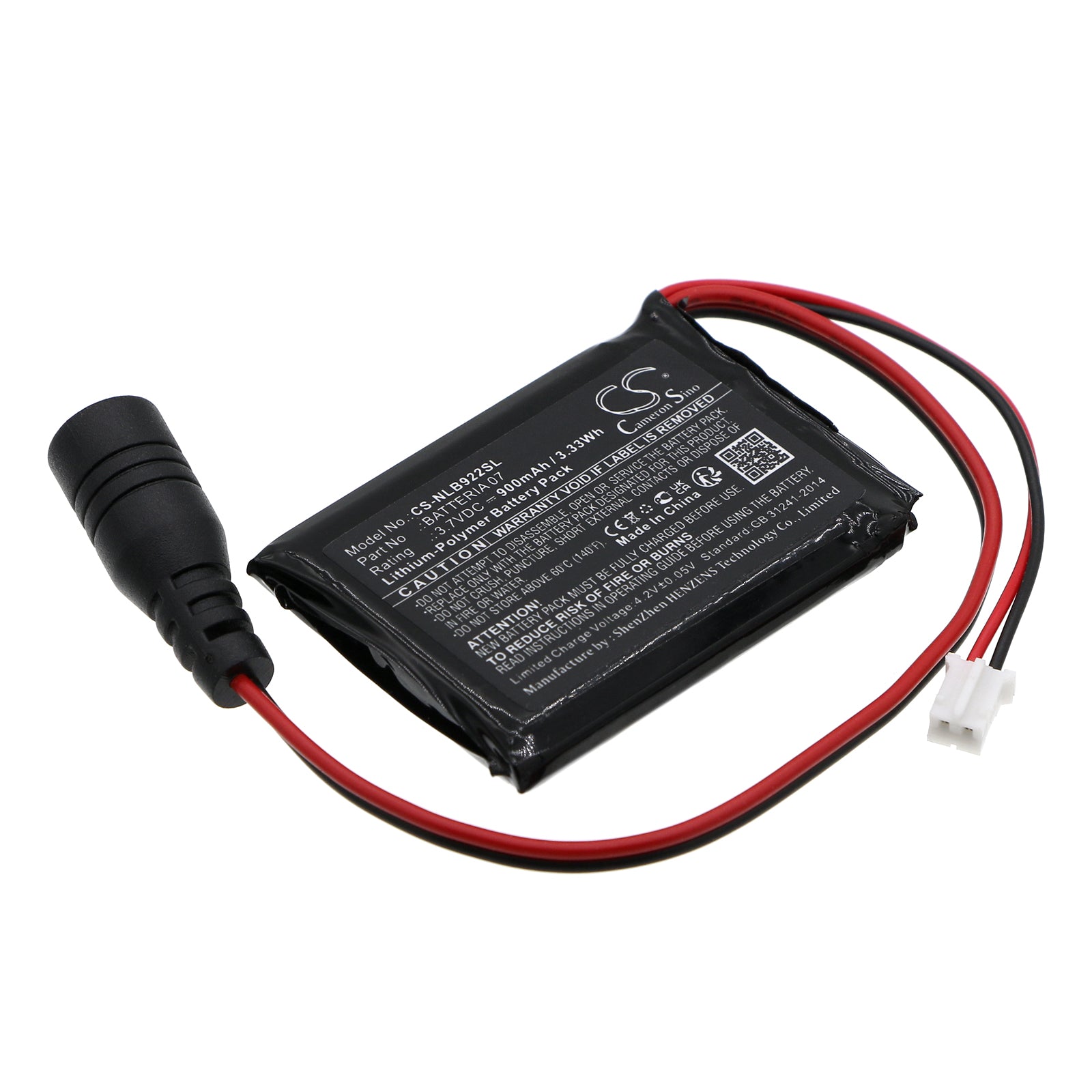 Li-Polymer, Wireless Headset Battery fits Nolan N-com B902 L, N-com B902 R, 3.7V, 900mAh Wireless Headset Cameron Sino Technology Limited