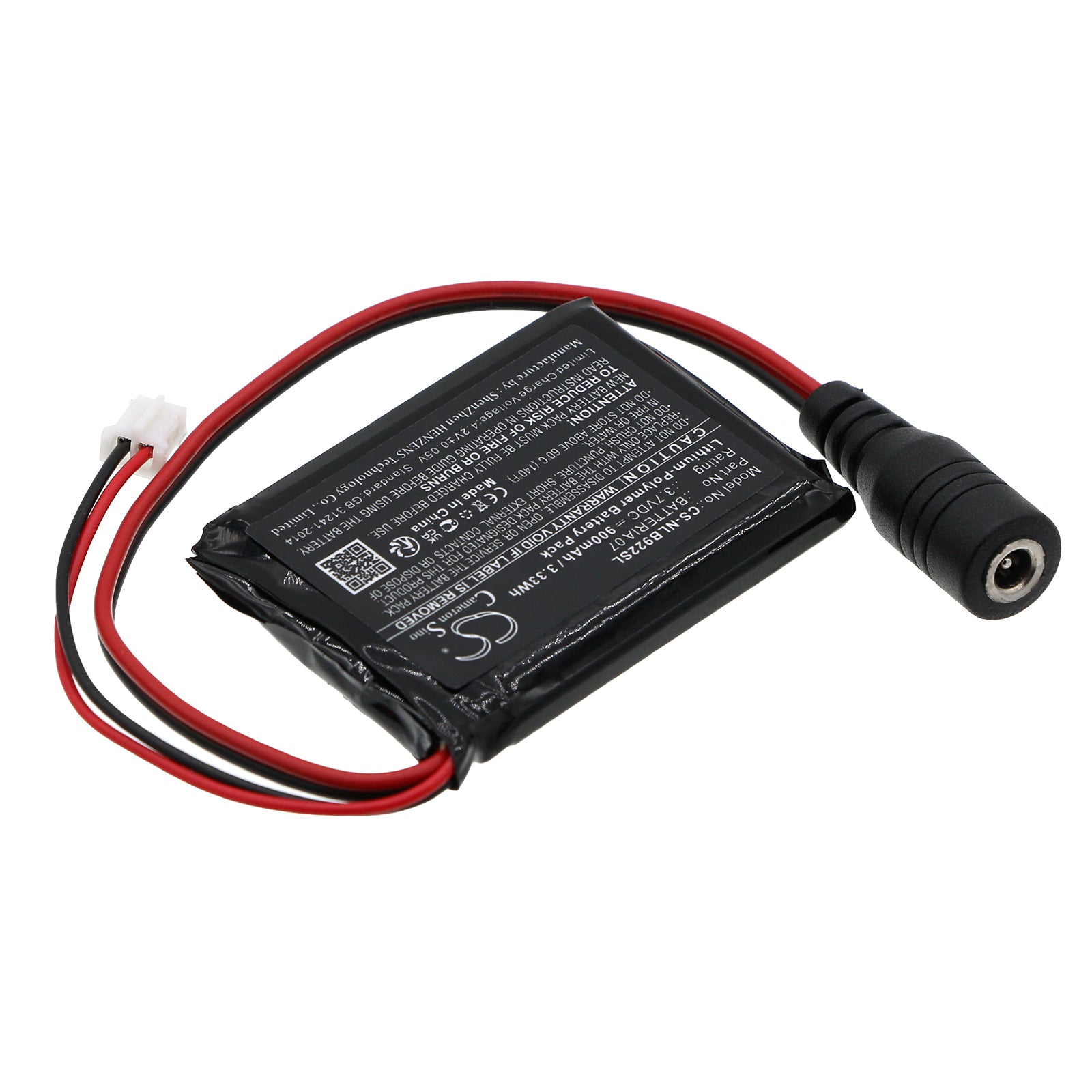 Li-Polymer, Wireless Headset Battery fits Nolan N-com B902 L, N-com B902 R, 3.7V, 900mAh Wireless Headset Cameron Sino Technology Limited