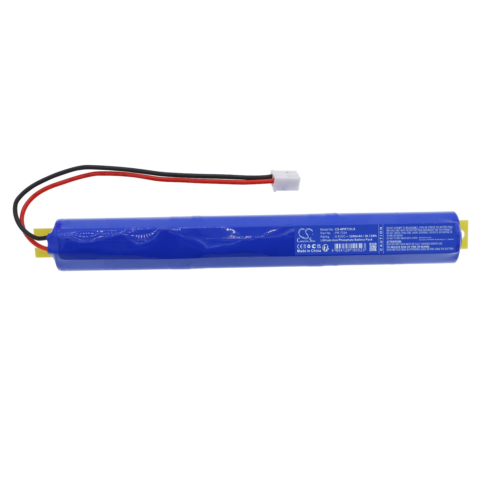 LiFePO4, Emergency Lighting Battery fits Naturaled 7334 Baem15-48bc/mv-a, 7335 Baem12-60bc/mv-a, 9.6V, 3200mAh Emergency Lighting Cameron Sino Technology Limited