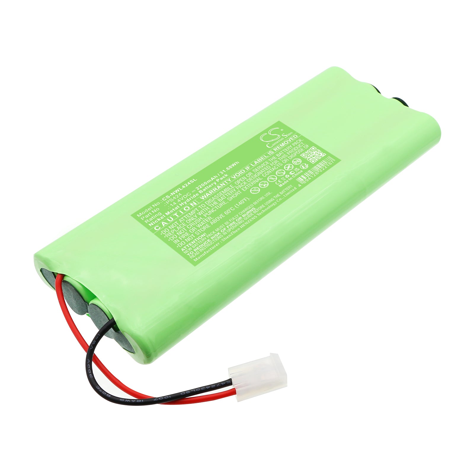 14.4V, Ni-MH, 2200mAh, Battery fits Nice 2024, Walky Motors, 31.68Wh Smart Home Cameron Sino Technology Limited
