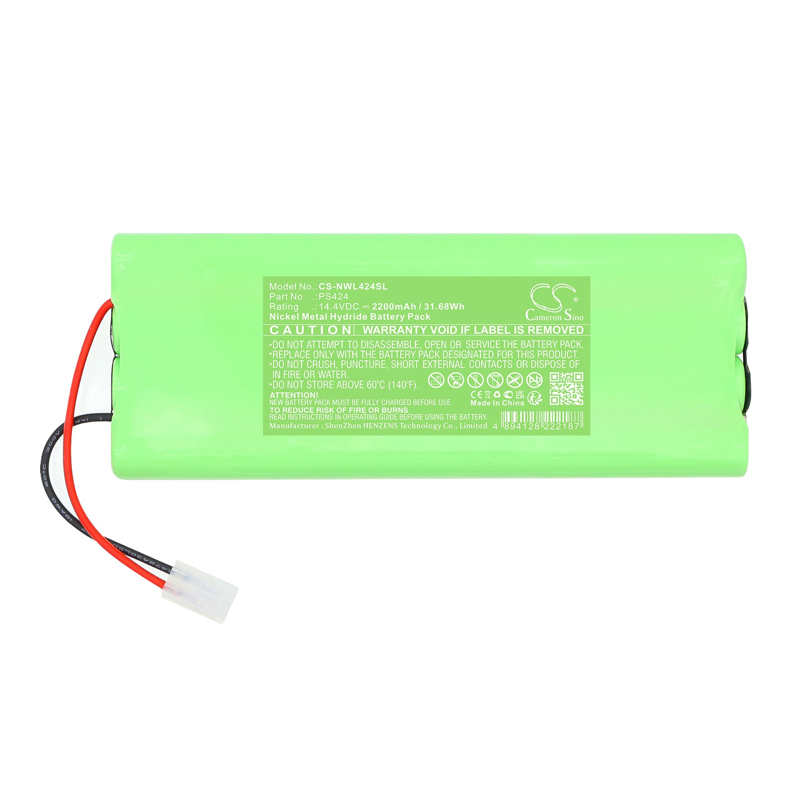14.4V, Ni-MH, 2200mAh, Battery fits Nice 2024, Walky Motors, 31.68Wh Smart Home Cameron Sino Technology Limited