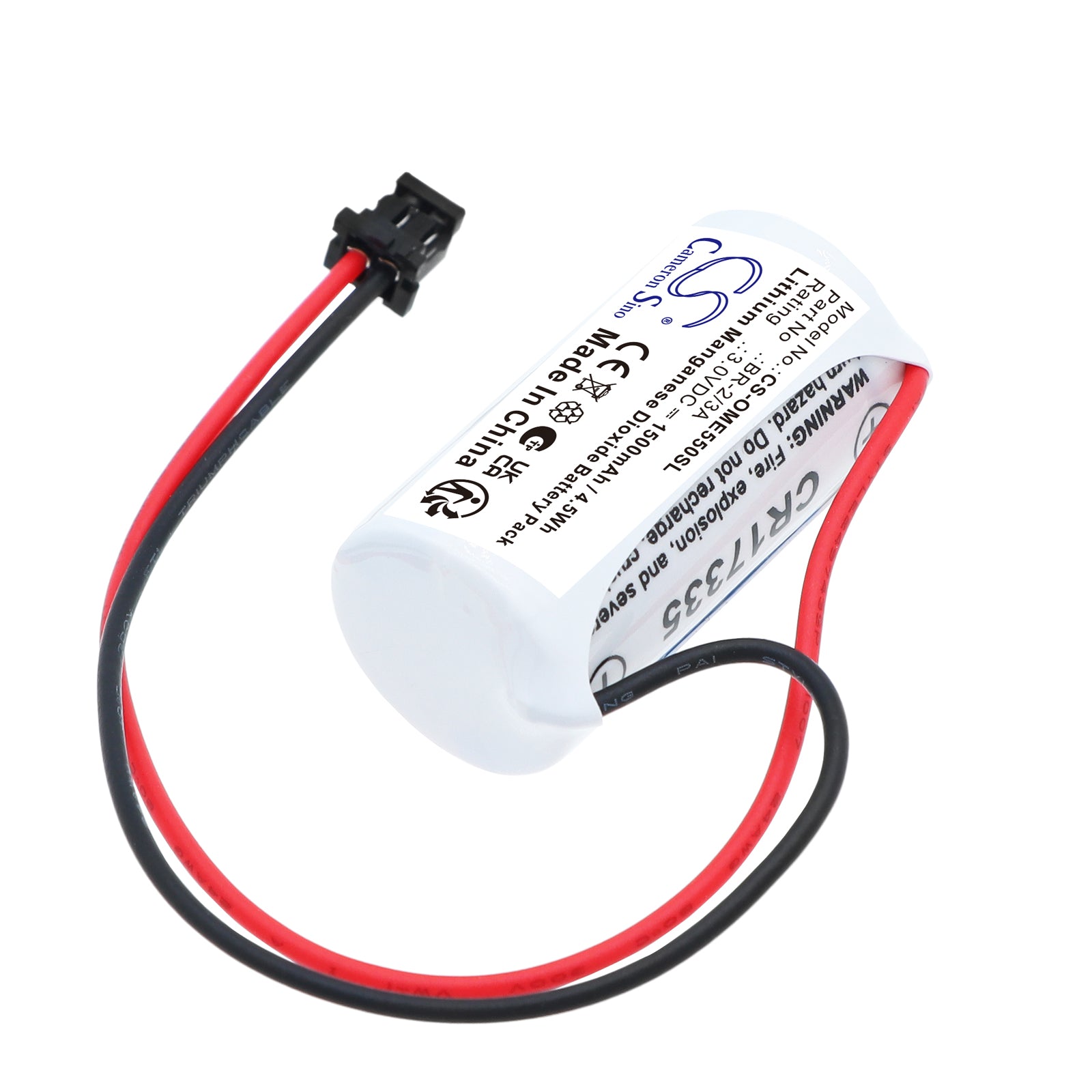 3V, Li-MnO2, 1500mAh, Battery fits Okuma 1107484, N8368-10116SP17, 4.5Wh PLC Cameron Sino Technology Limited