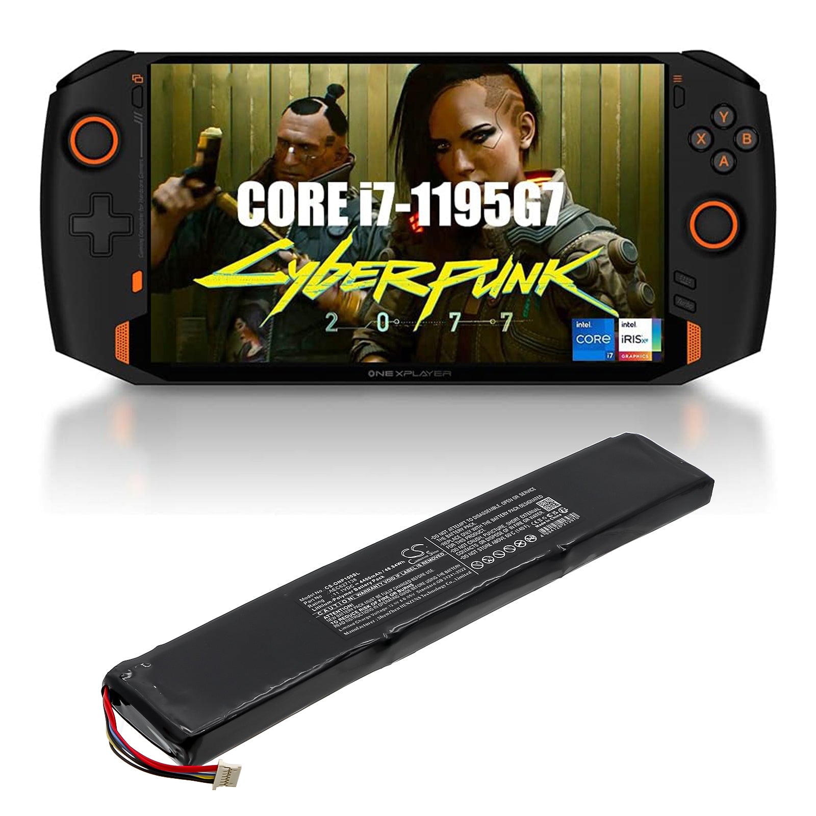 11.1V, Li-Polymer, 4400mAh, Battery fits OnexPlayer 1S Game Player, 48.84Wh Game Console Cameron Sino Technology Limited